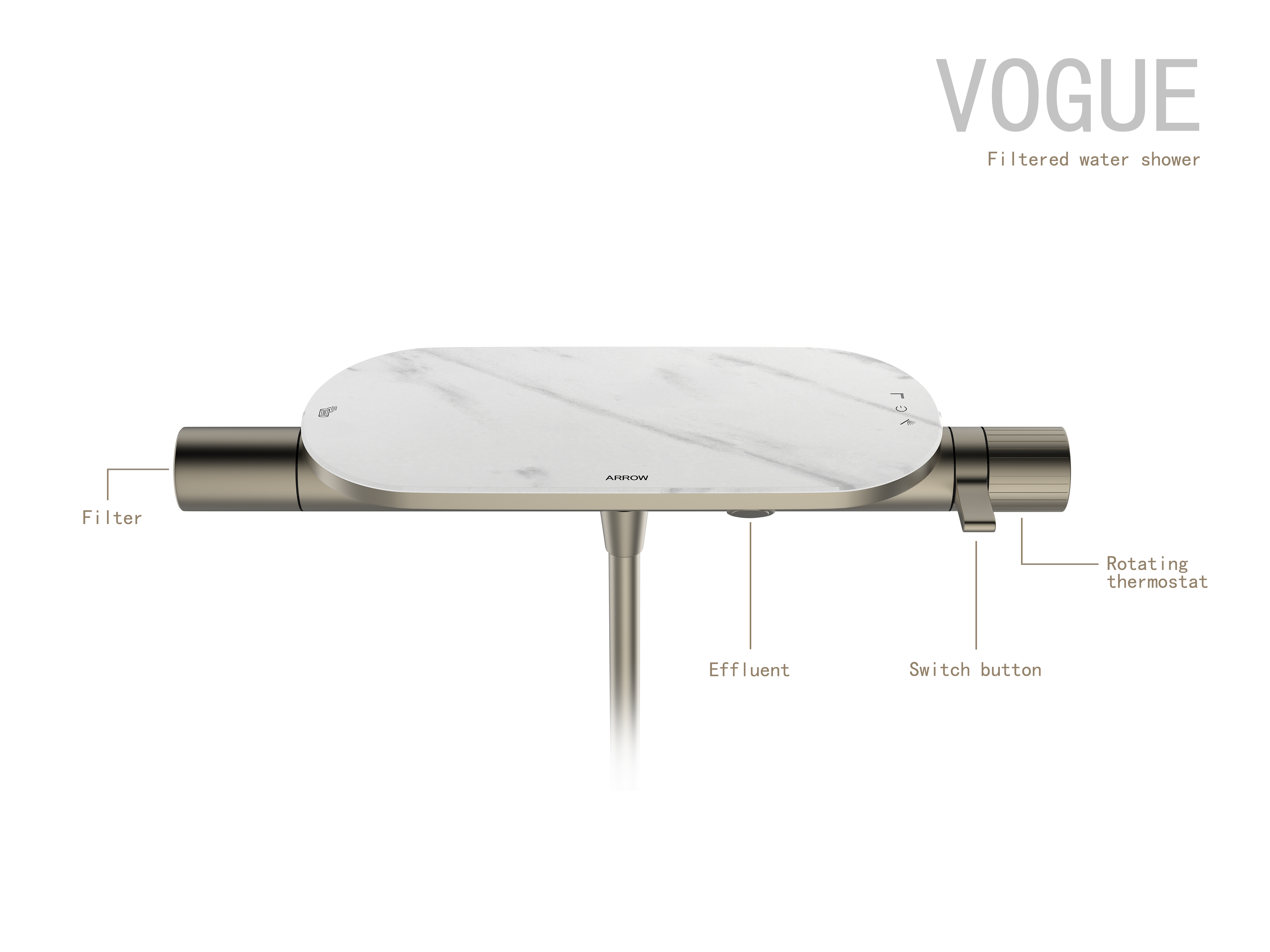 VOGUE  Filtered water shower