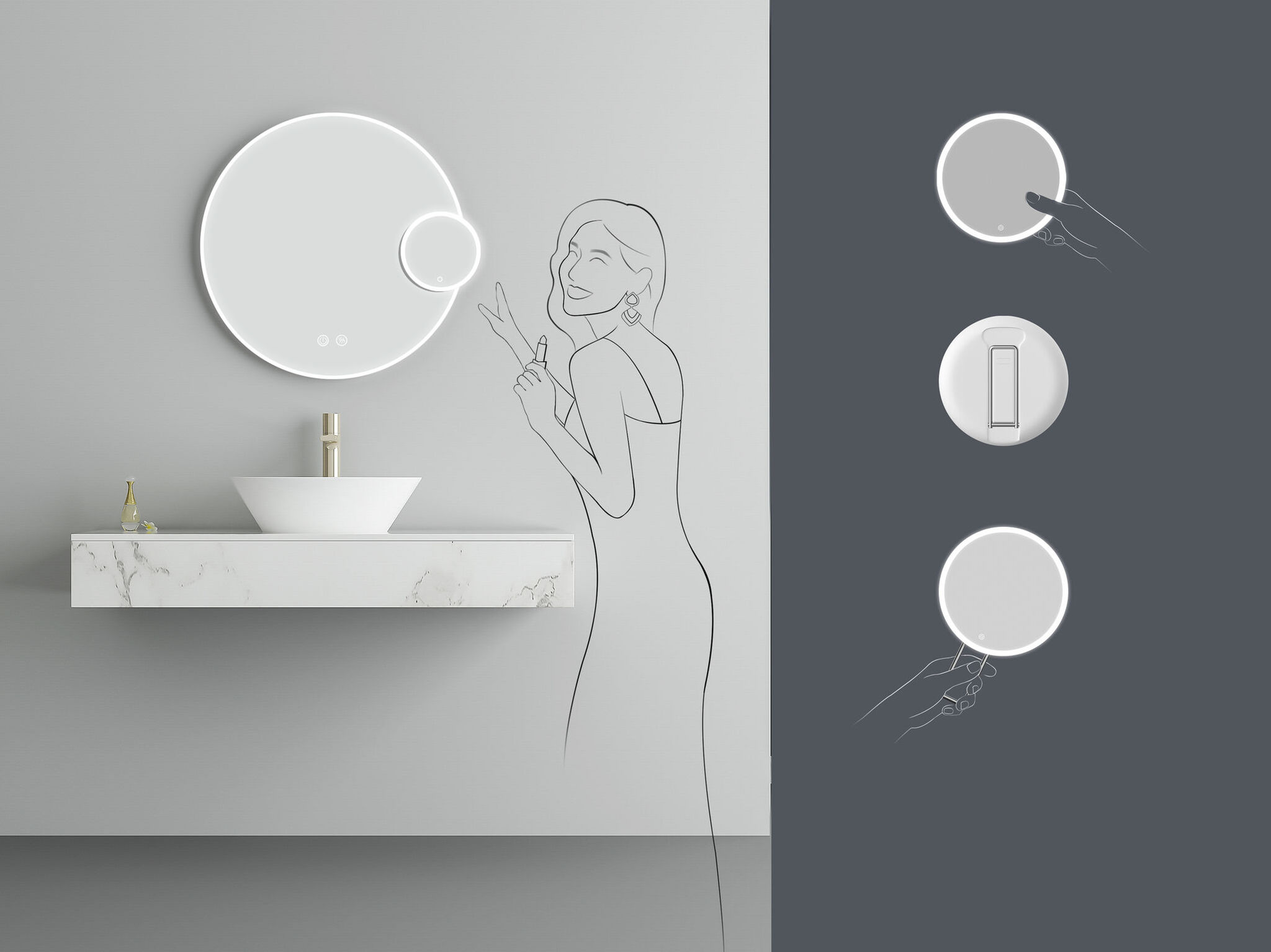 AYJ101-H Beauty Mirror