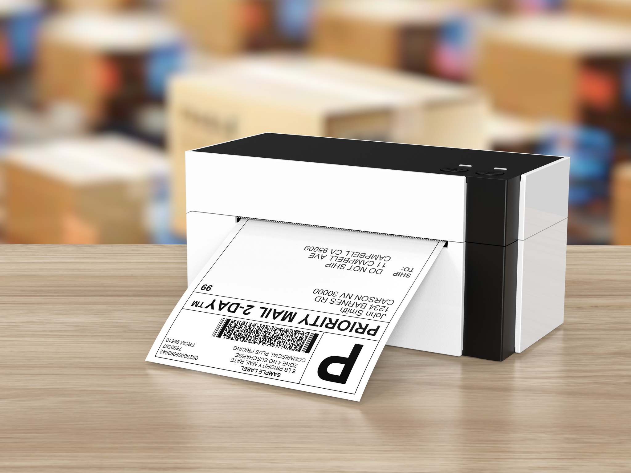 Wireless Wi-Fi Shipping Label Printer