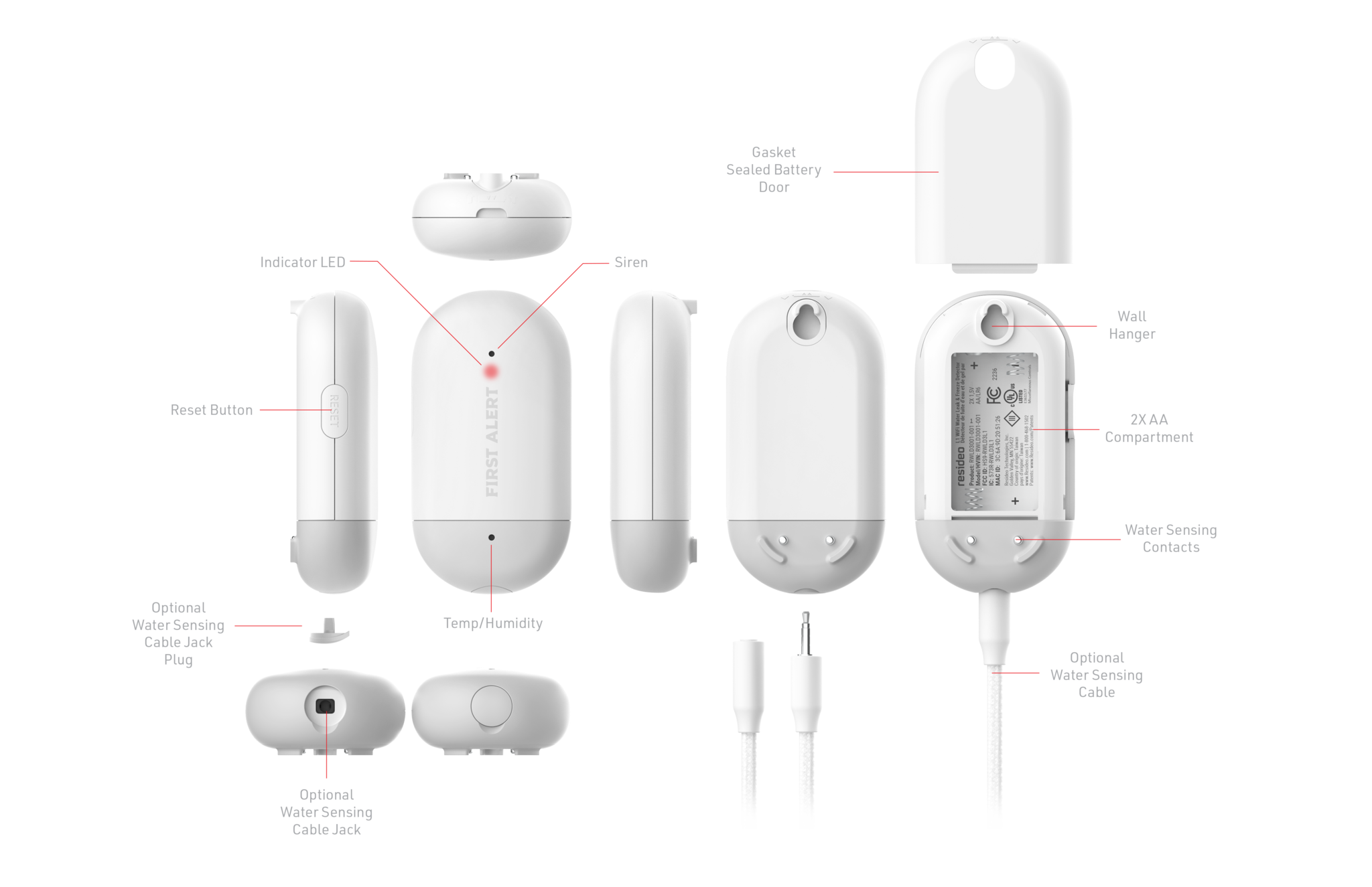 First Alert- Water Leak Detector & Freeze detector