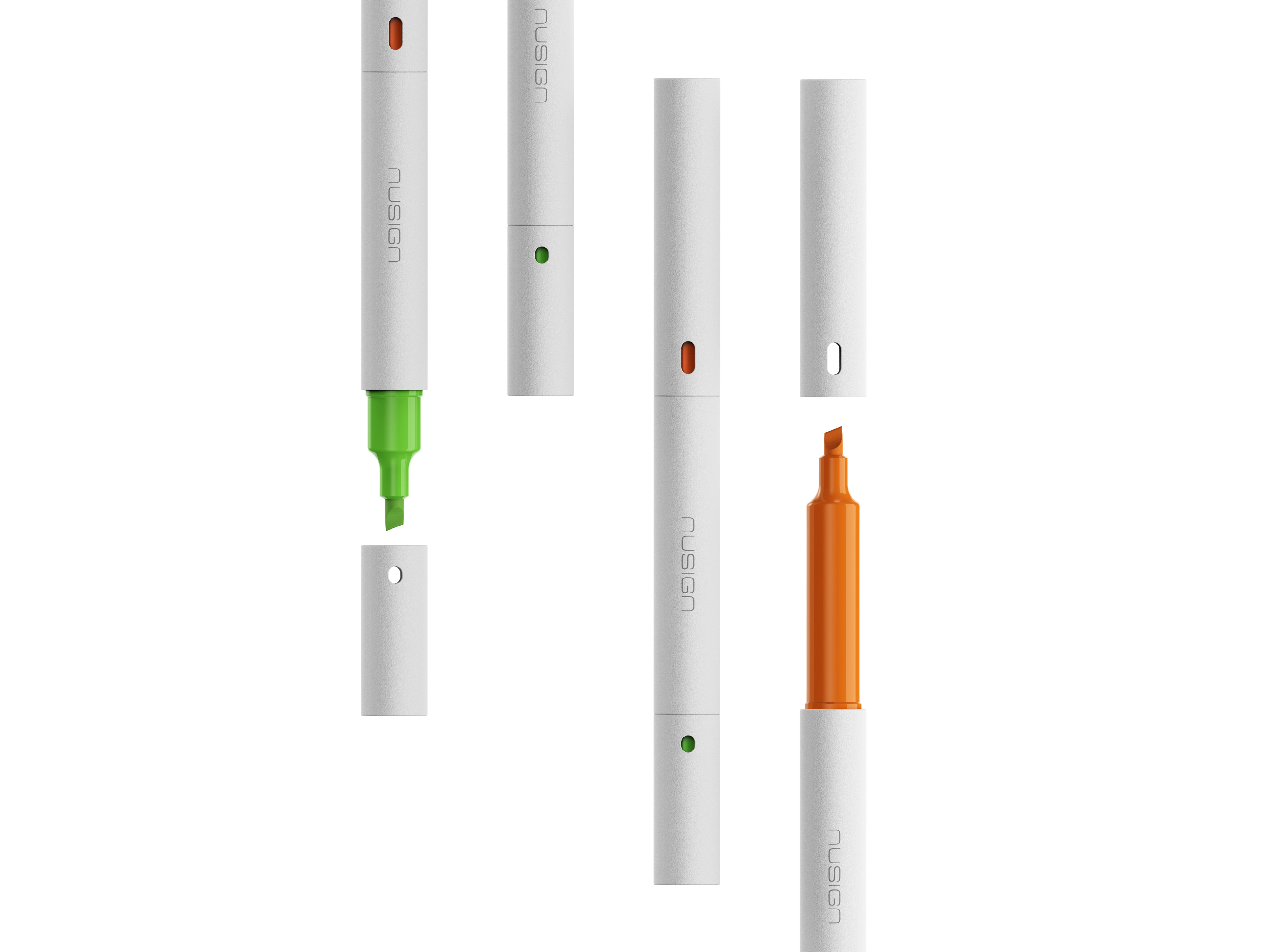Nusign Dual Tip 2-Color Anti-smudge Highlighter