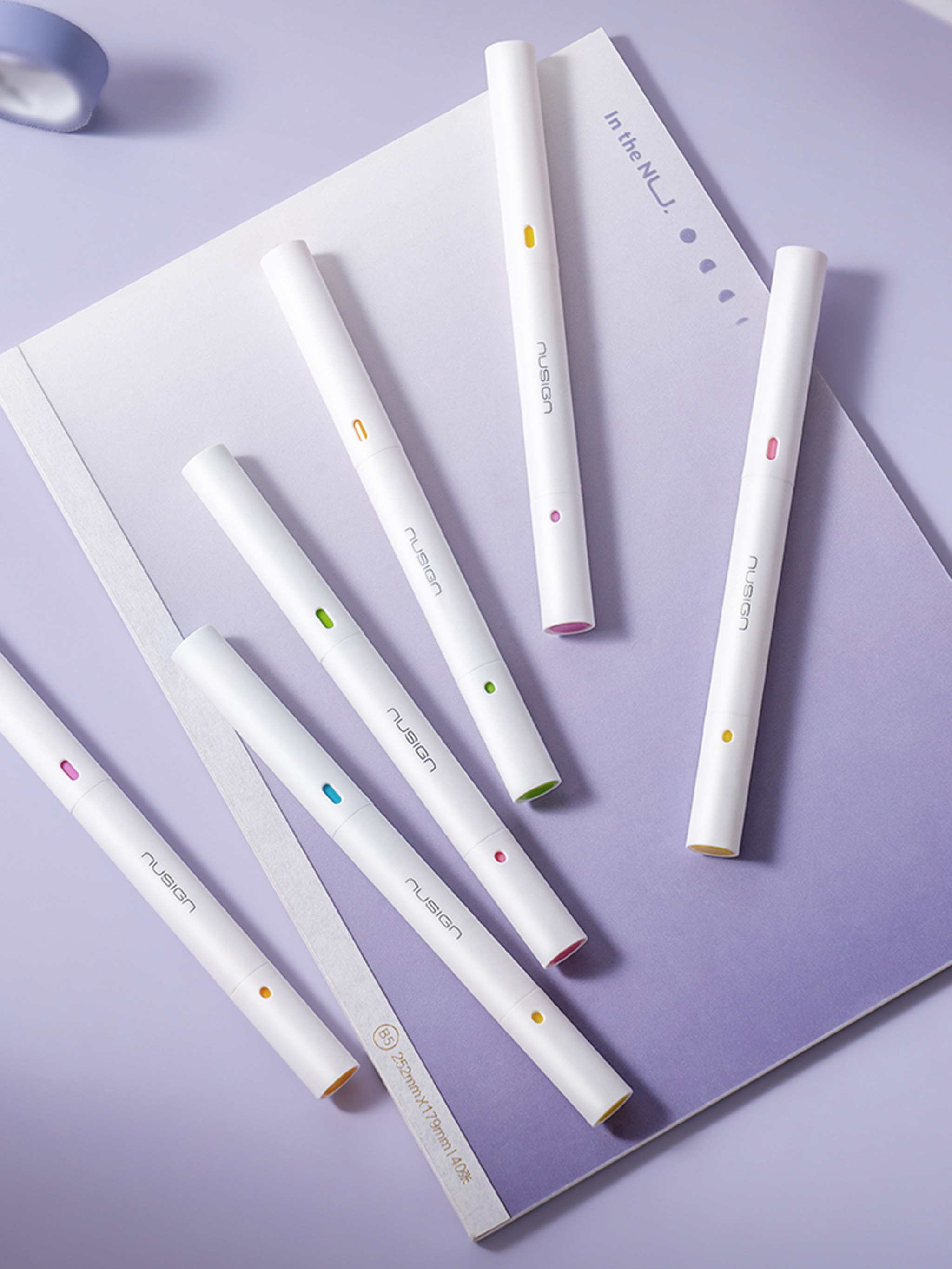 Nusign Dual Tip 2-Color Anti-smudge Highlighter