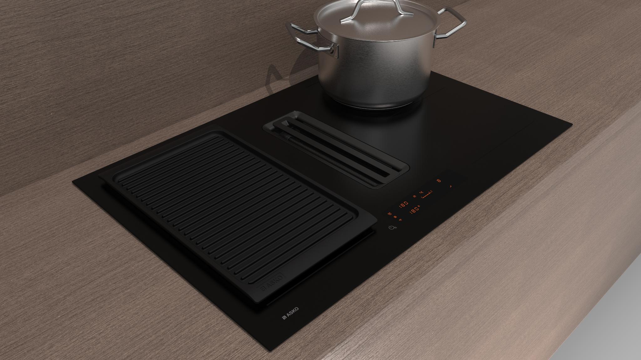 ASKO Series 5 hobs with integrated extraction