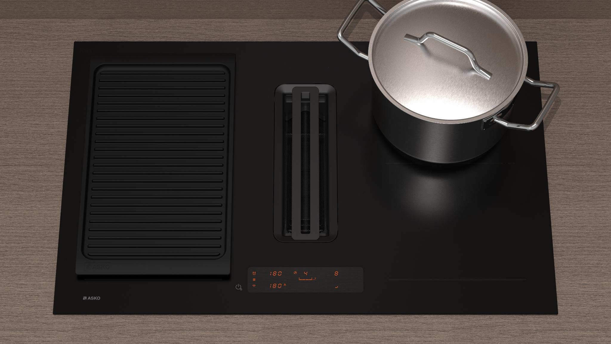 ASKO Series 5 hobs with integrated extraction