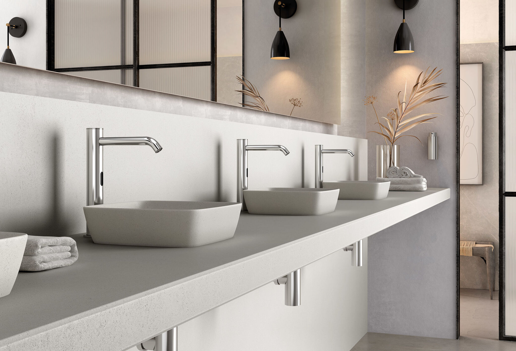 GENEBRE- BASIN MIXER WITH SENSOR