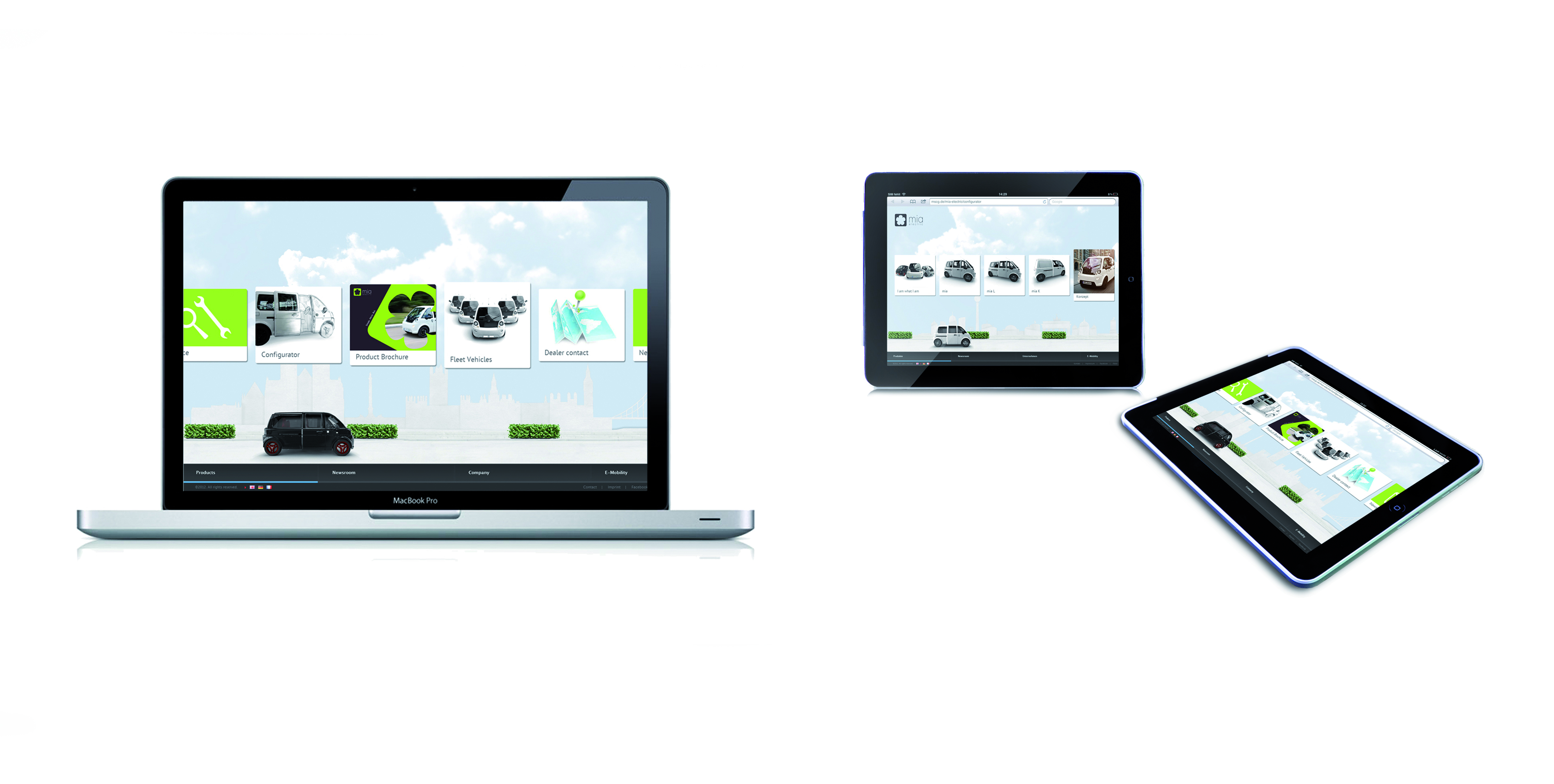 mia electric Website