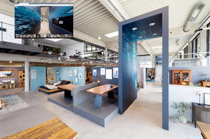 Digital and physical experience - Frankenmöbel showroom