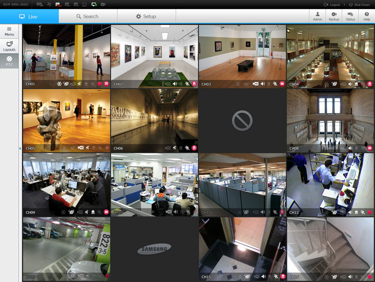 SAMSUNG TECHWIN NVR system