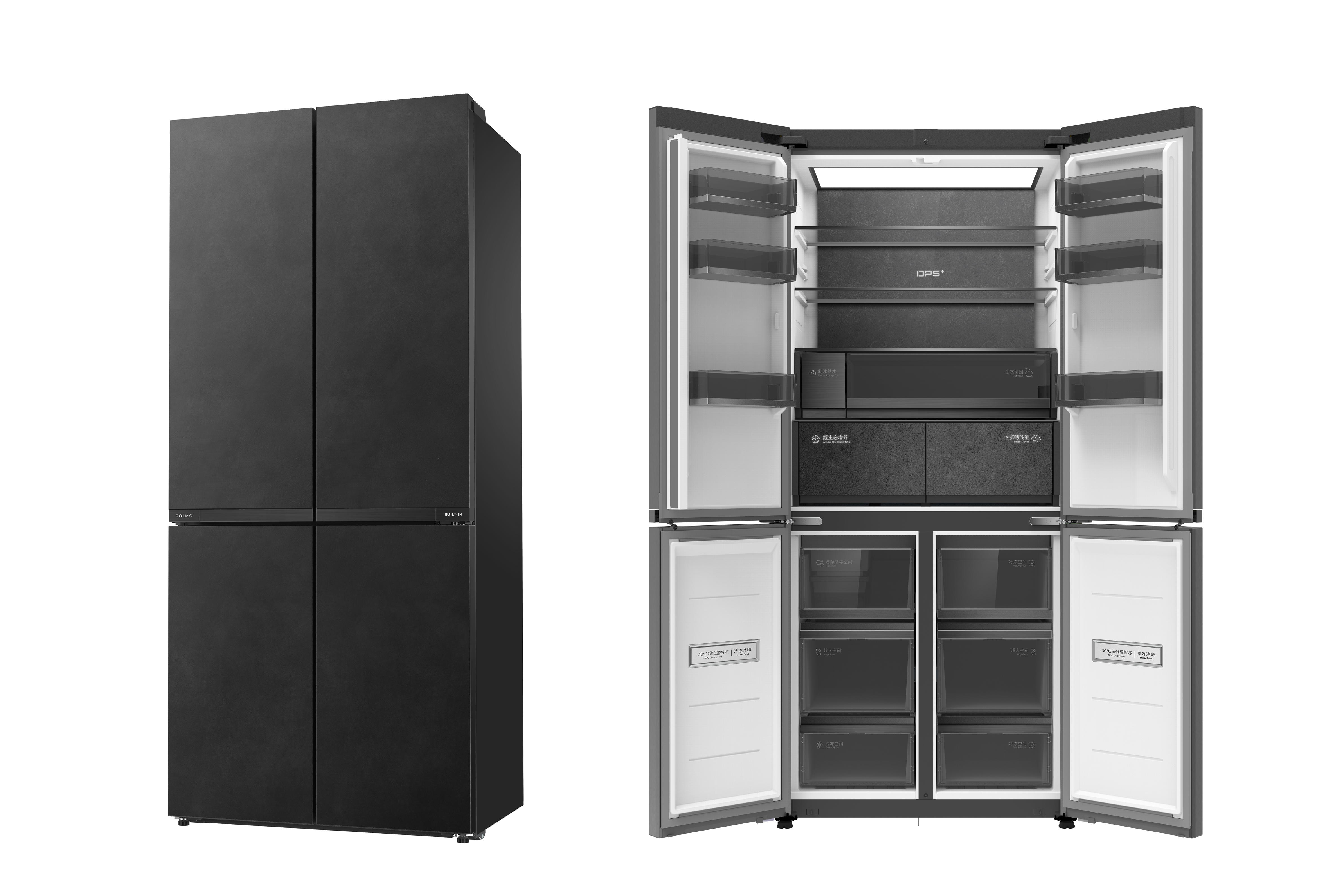 COLMO-Free Flat-Panel Built-in Refrigerator