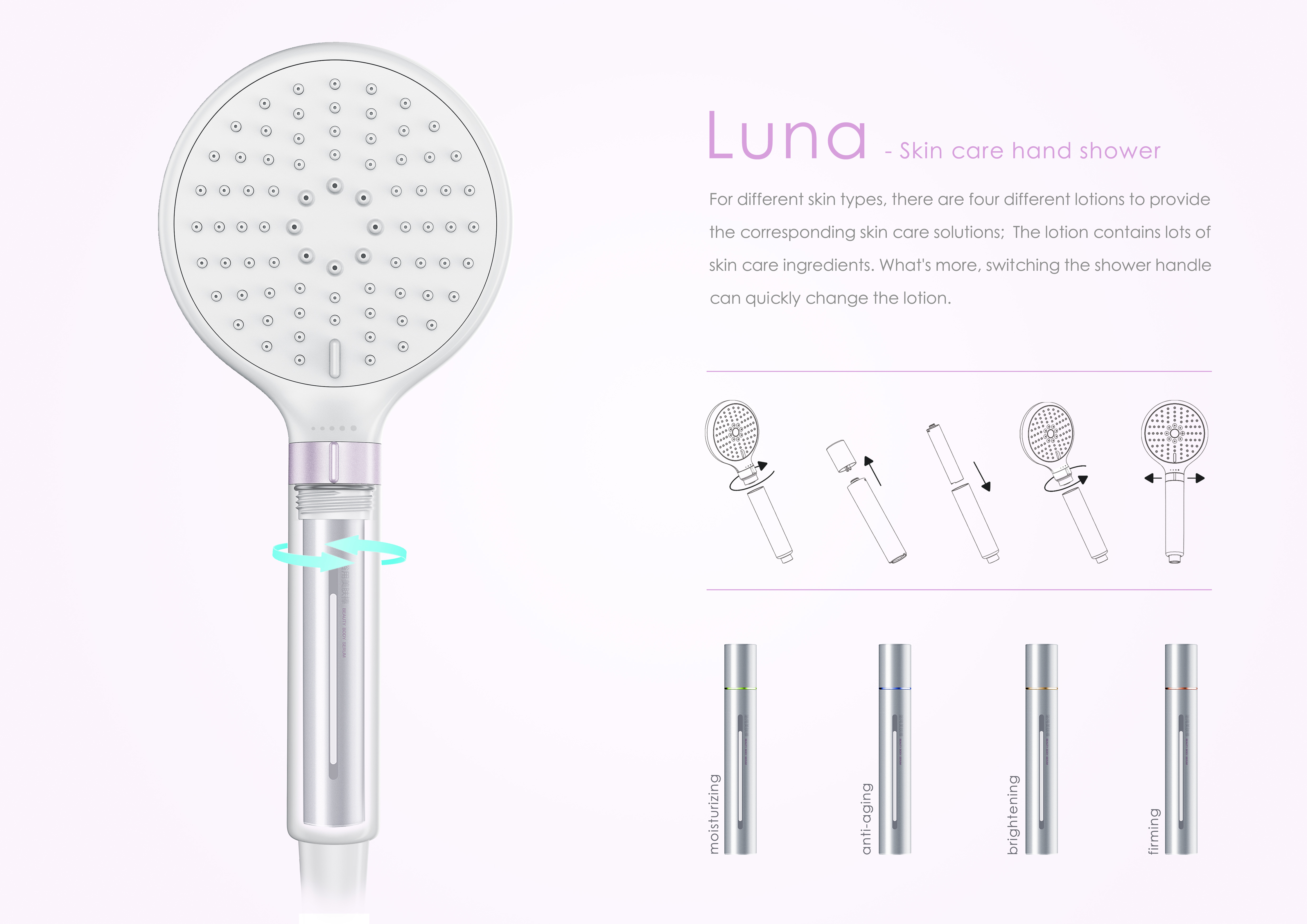 Luna -skin care hand shower