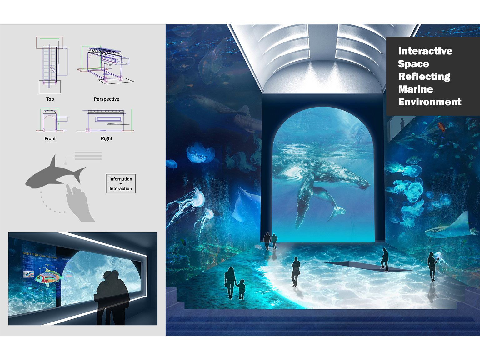 Interactive Space Reflecting Marine Environment