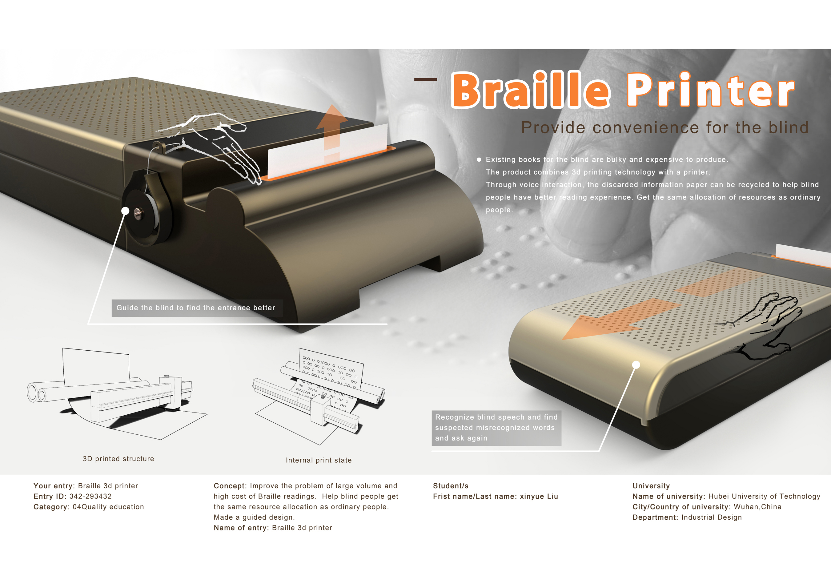 Braille 3d printer