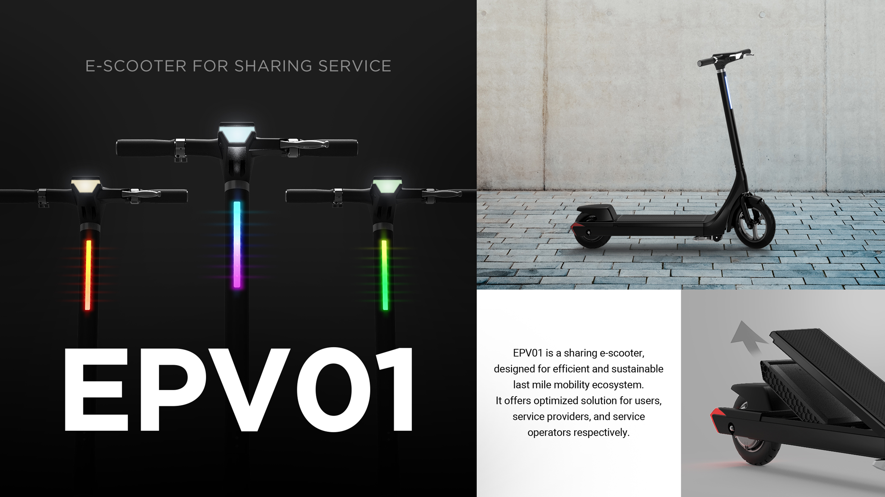 EPV01 : A Shared E-scooter for the Last-mile