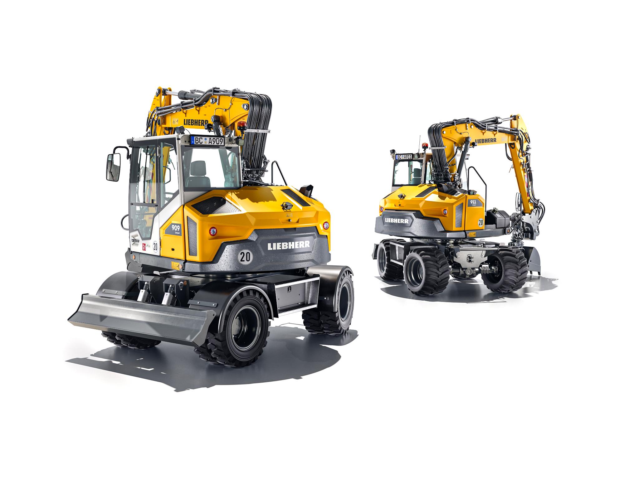 Liebherr A 909 and A 911 Compact Litronic