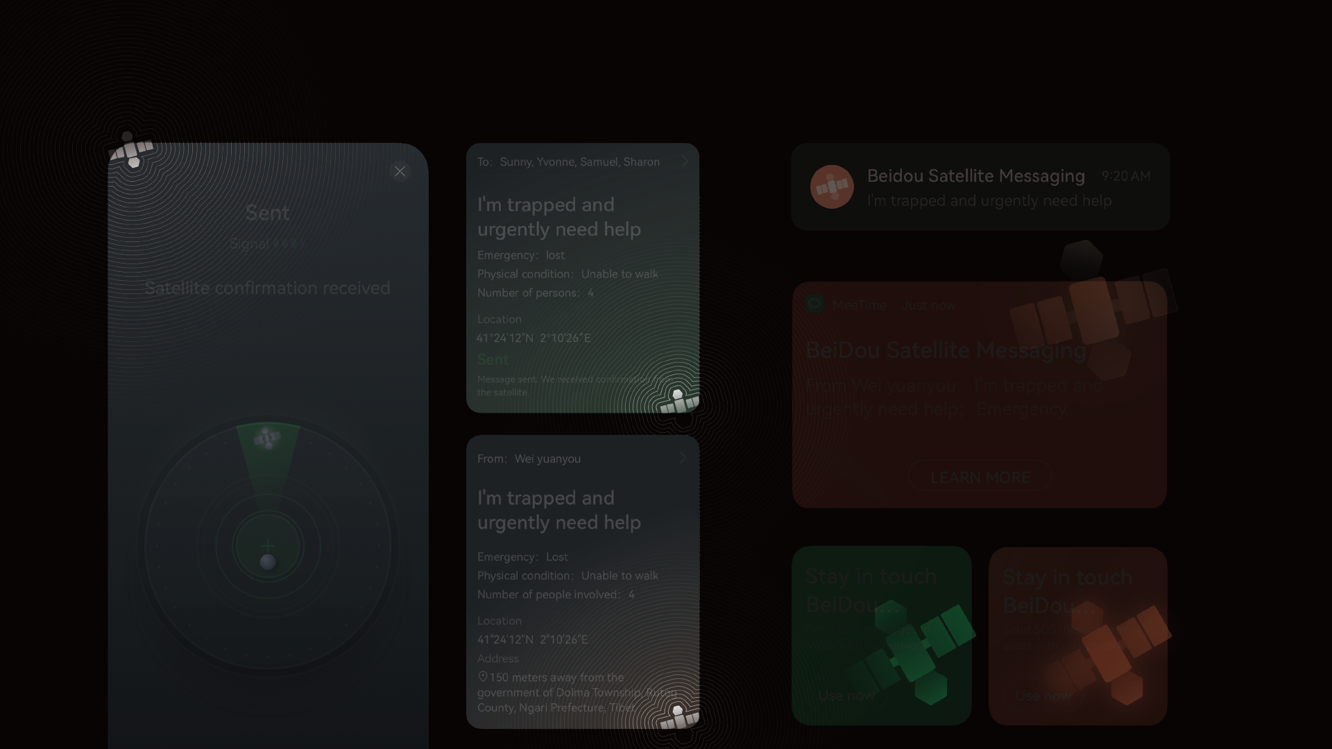 MeeTime BeiDou Satellite Messaging Feature