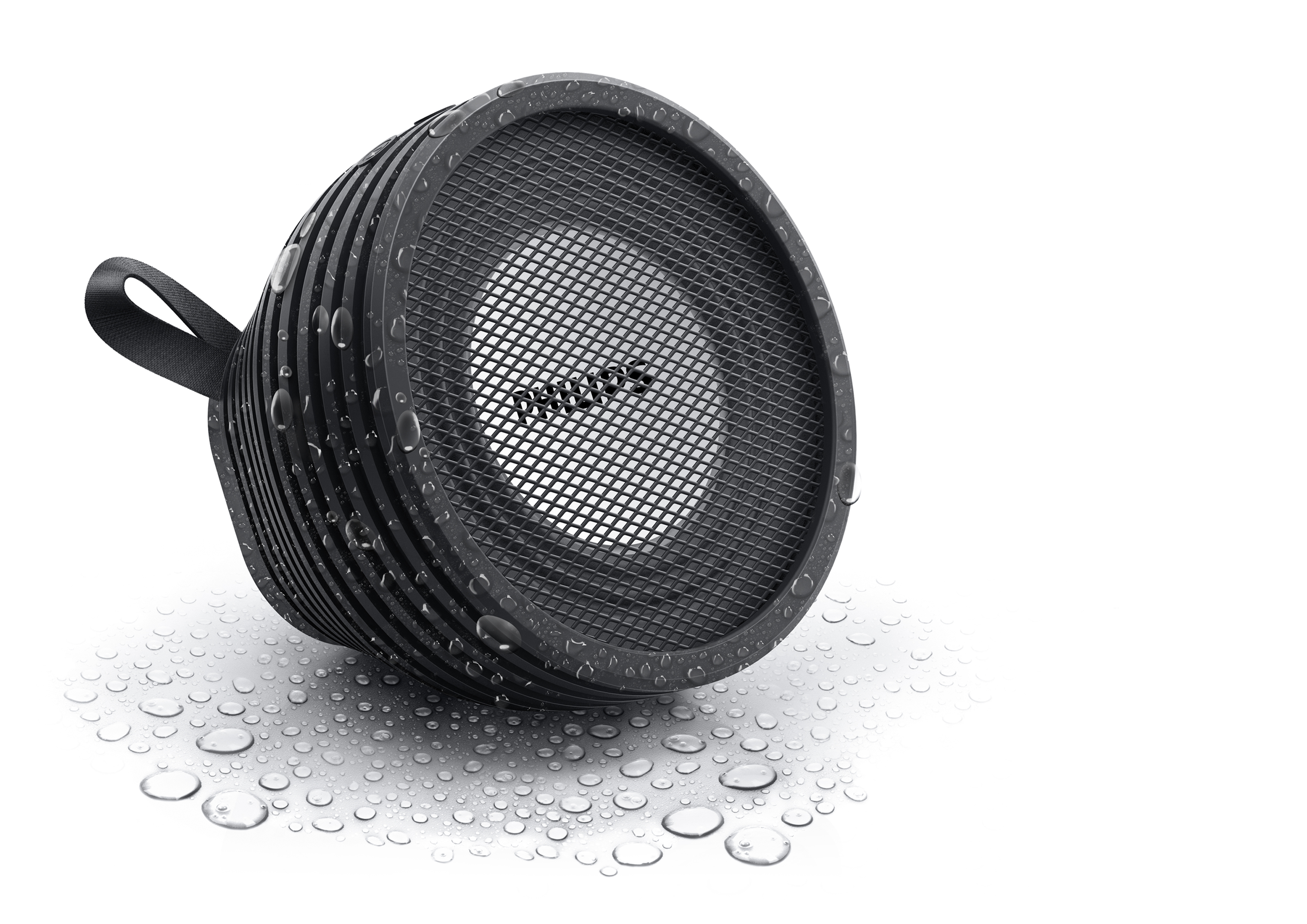 Splash proof wireless portable speaker