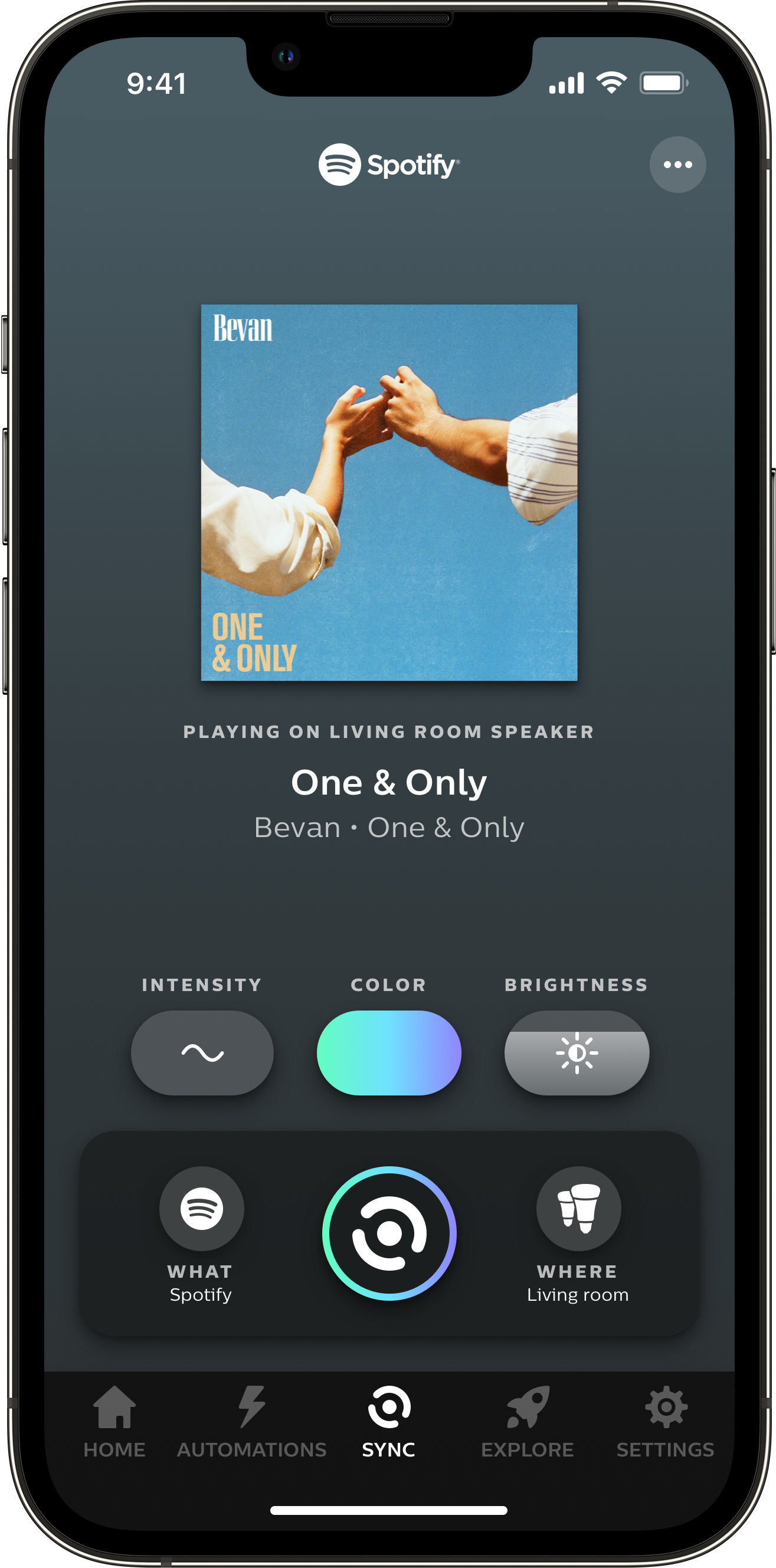 Philips Hue + Spotify