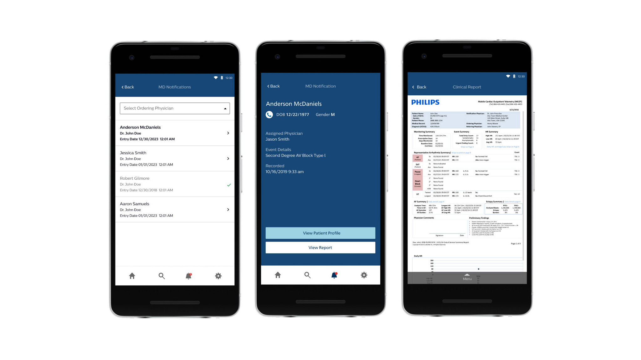 Philips ECG Reports App
