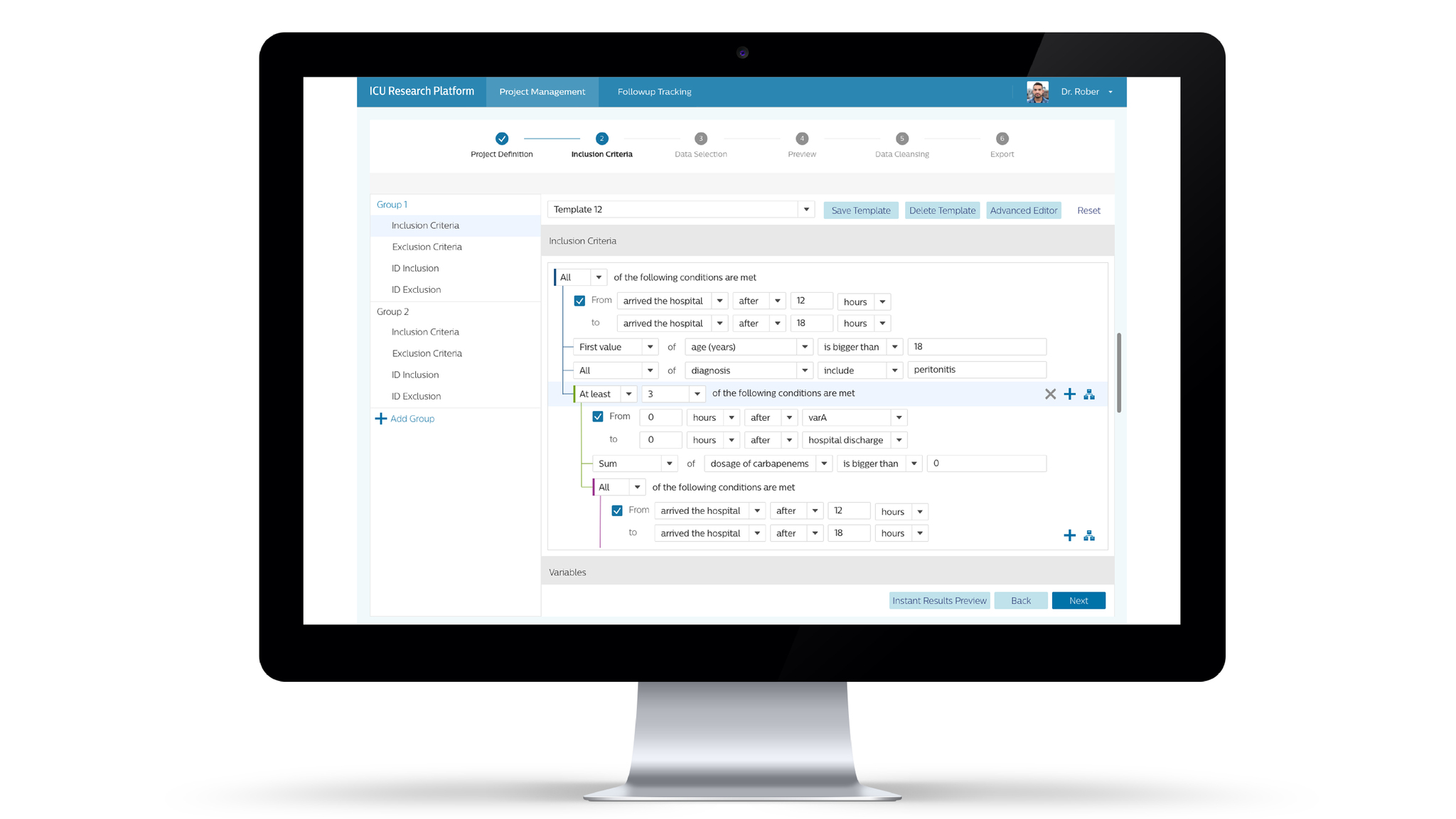 Philips ICU Research Platform