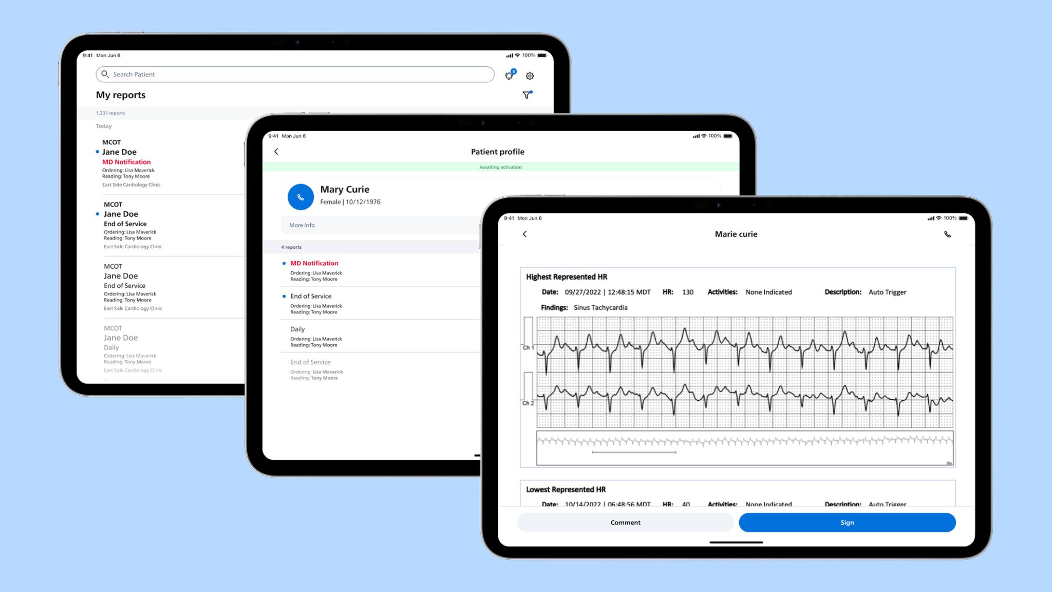 iF Design - Philips ECG Reports App