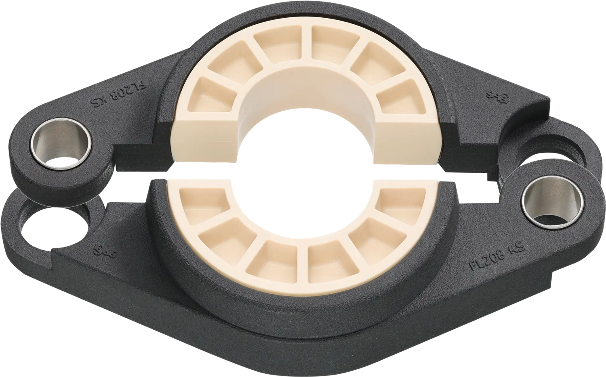 Split 2 and 4 hole flange bearings