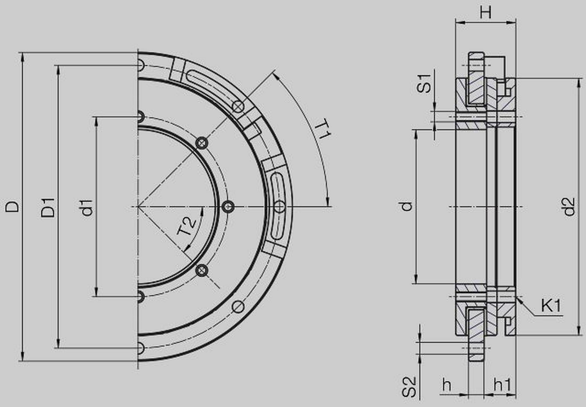 iglidur® Drehkranz, PRT-04 mit Winkelbegrenzer