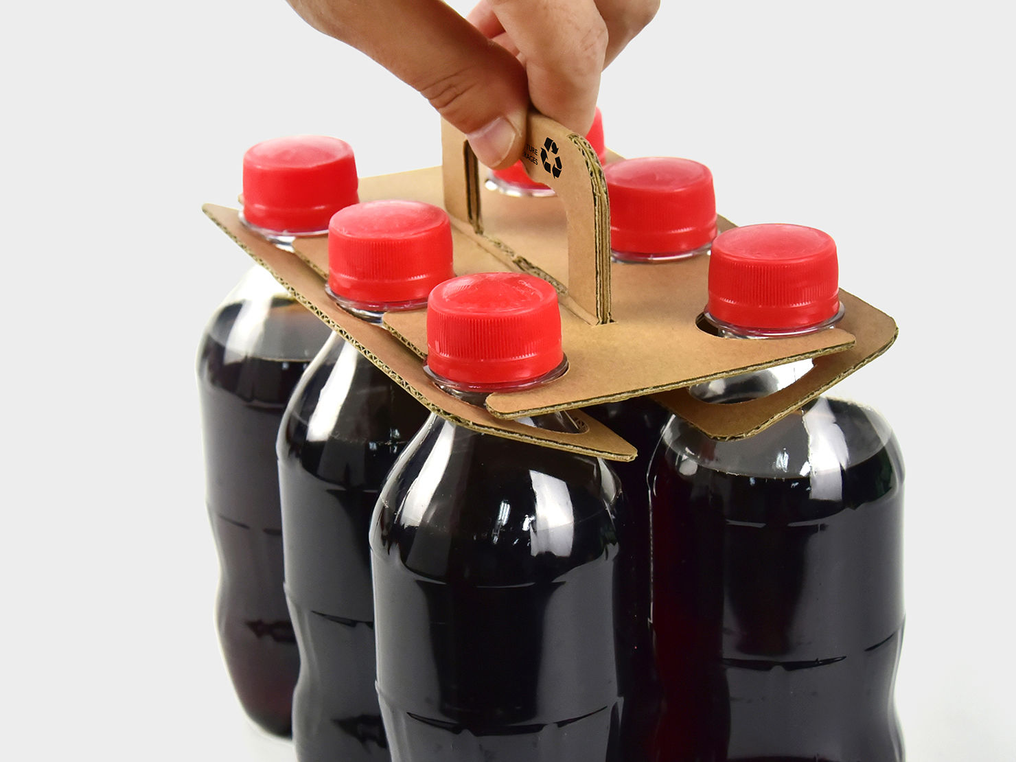 Packaging structure of bottled beverages