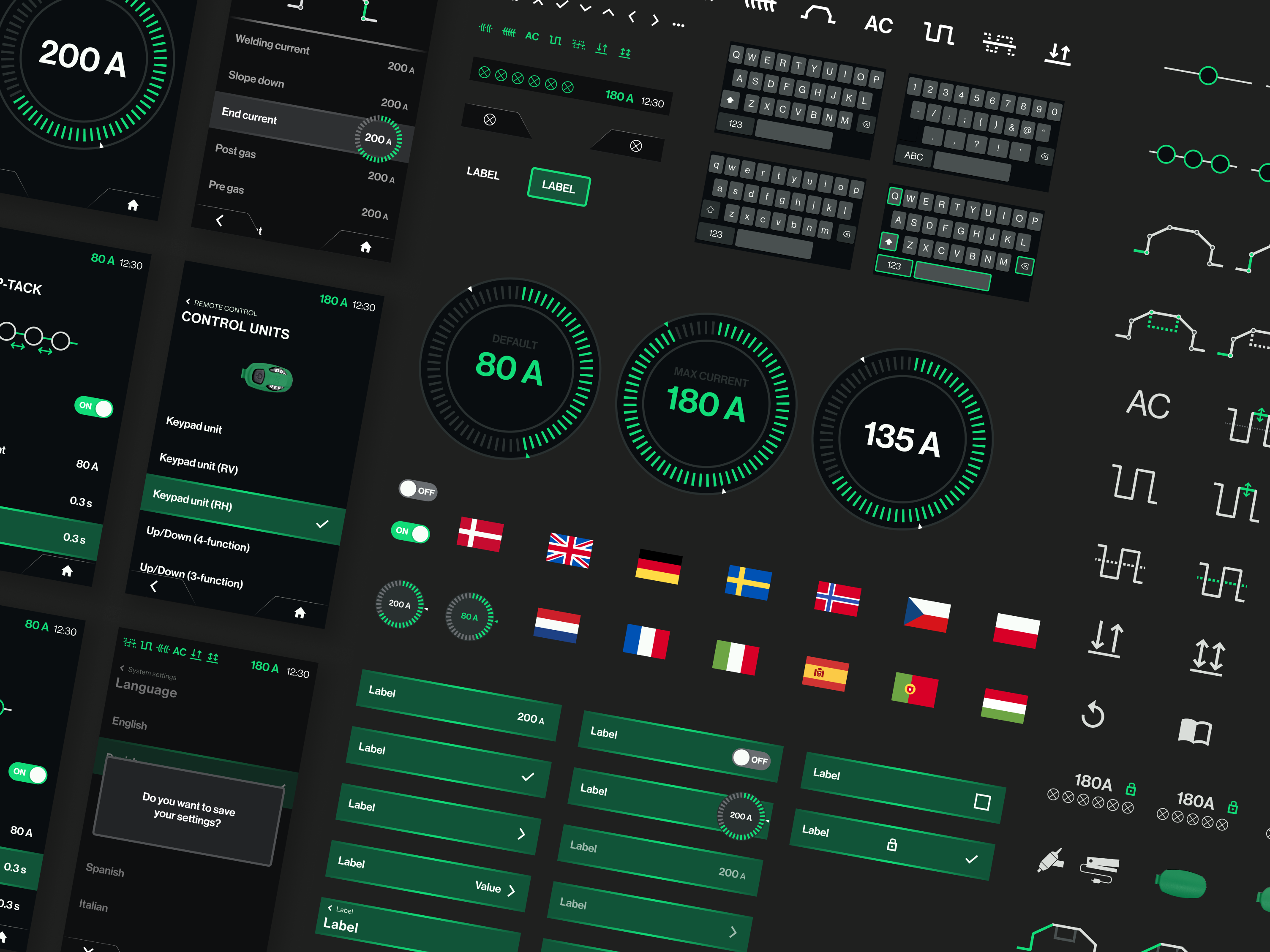 CenTIG 200 - Welding Machine User Interface