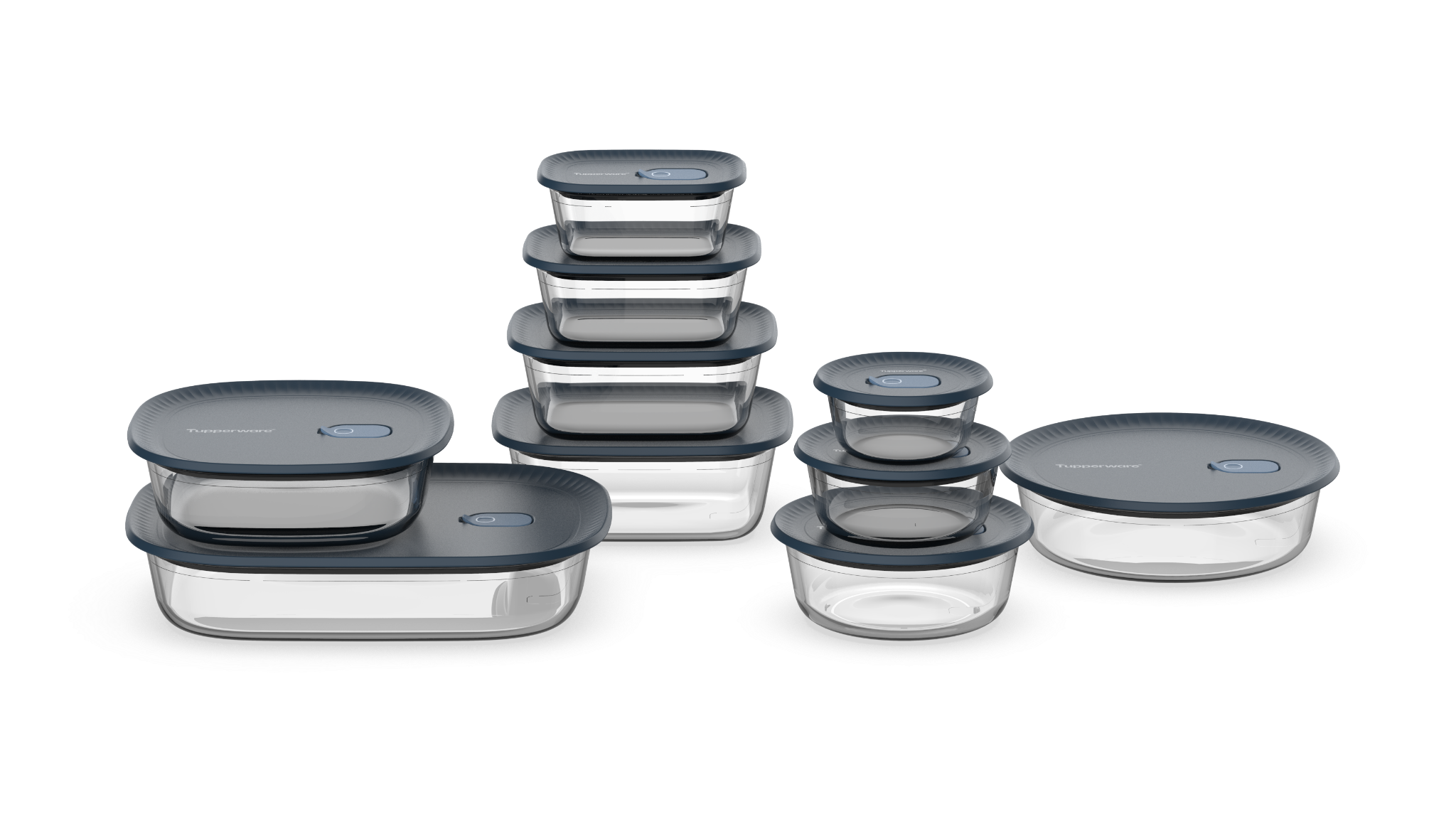 Tupperware Voila Glass Containers