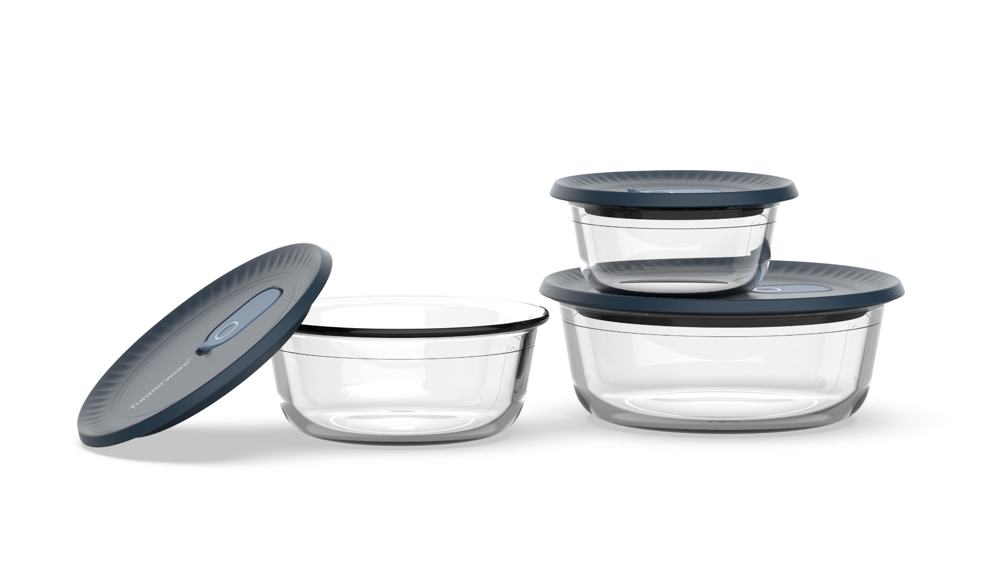 Tupperware Voila Glass Containers