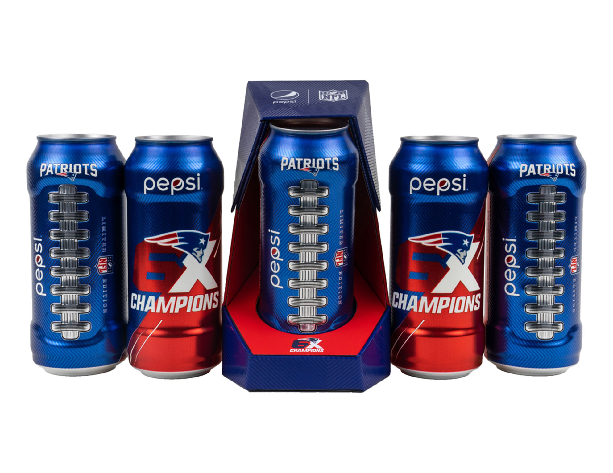 Pepsi Patriots Championship Laces Can