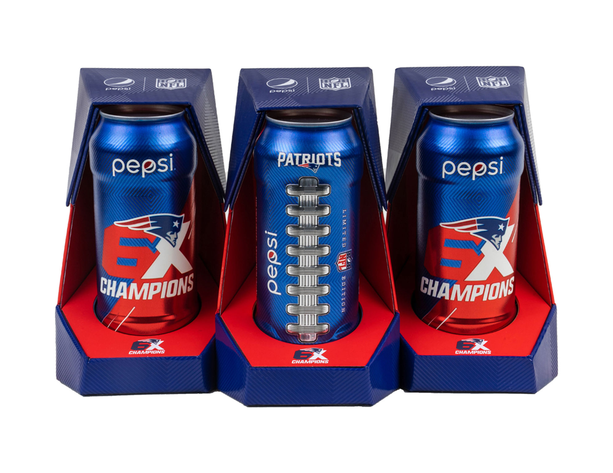 Pepsi Patriots Championship Laces Can