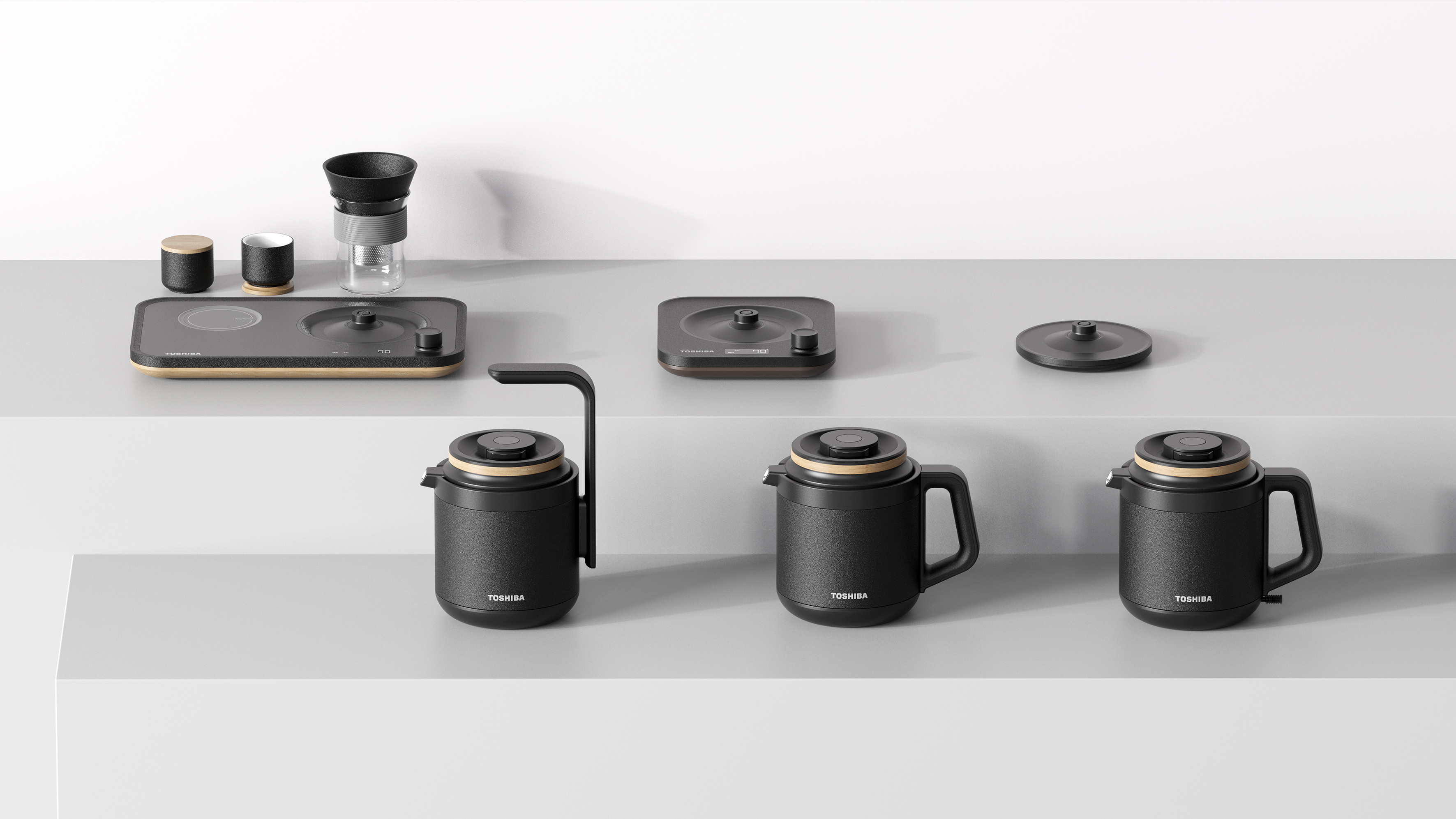Toshiba Teasim safety kettle set