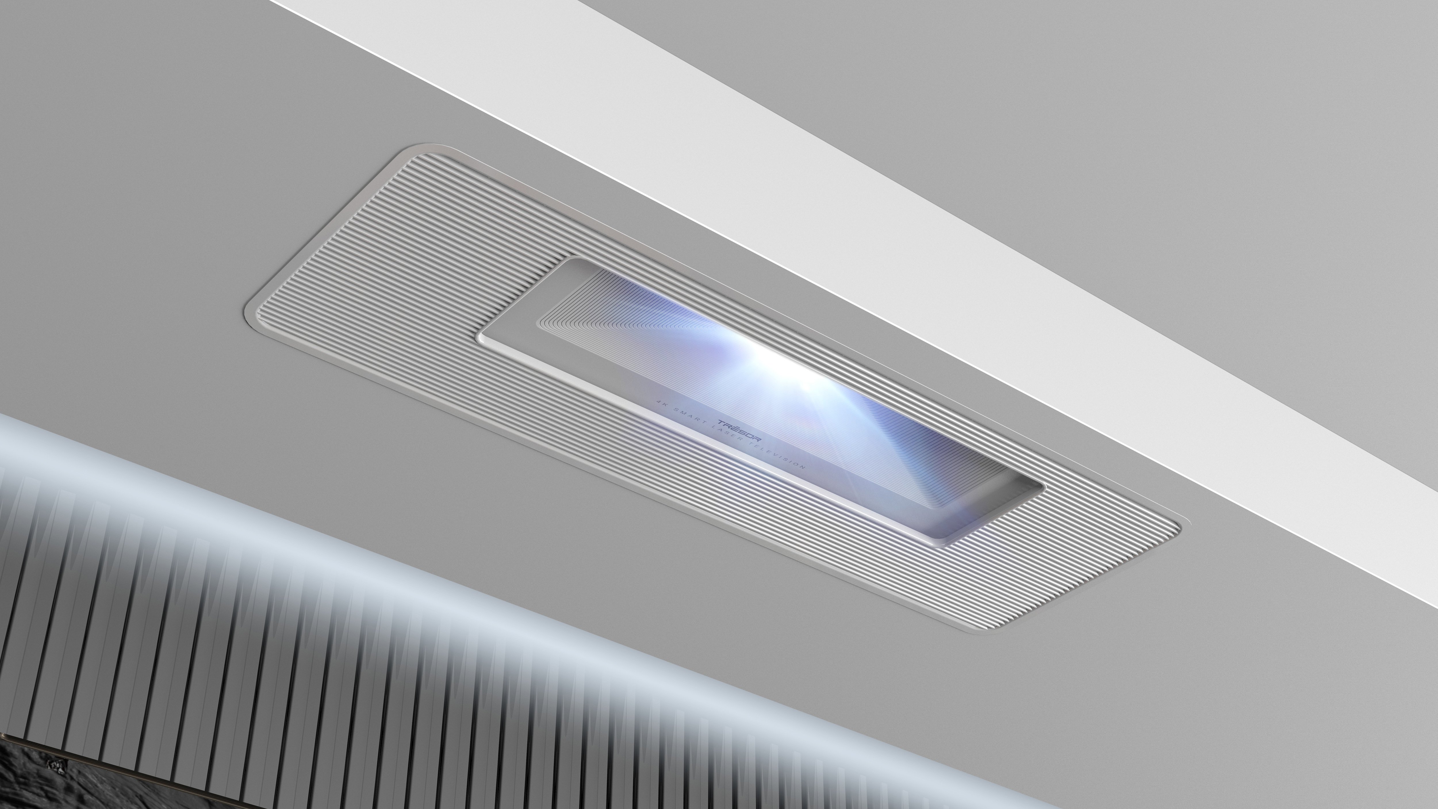 Front-mounted Ceiling Laser TV