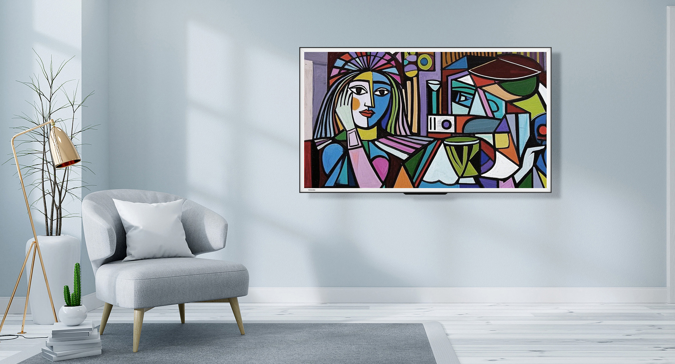 Toshiba world in painting Z770NF art frame TV