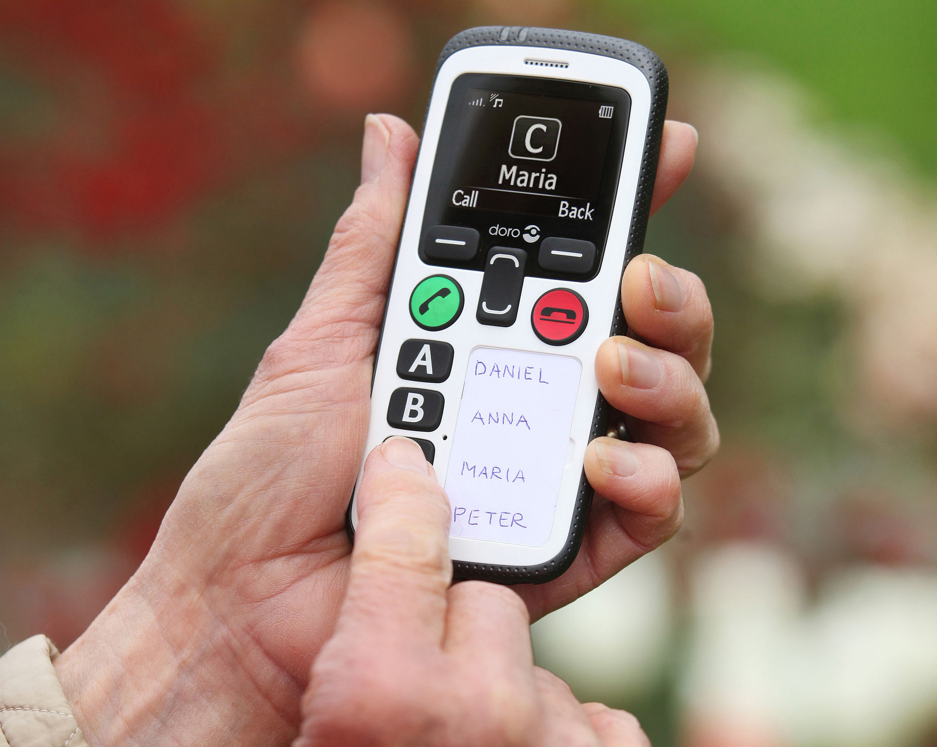 Móviles con GPS - BOTON EMERGENCIA y ALERTAS SMS para Mayores DORO SECURE  580 - Mundo Dependencia