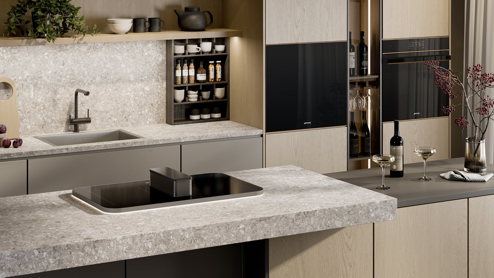 ISOLA induction hob with hood