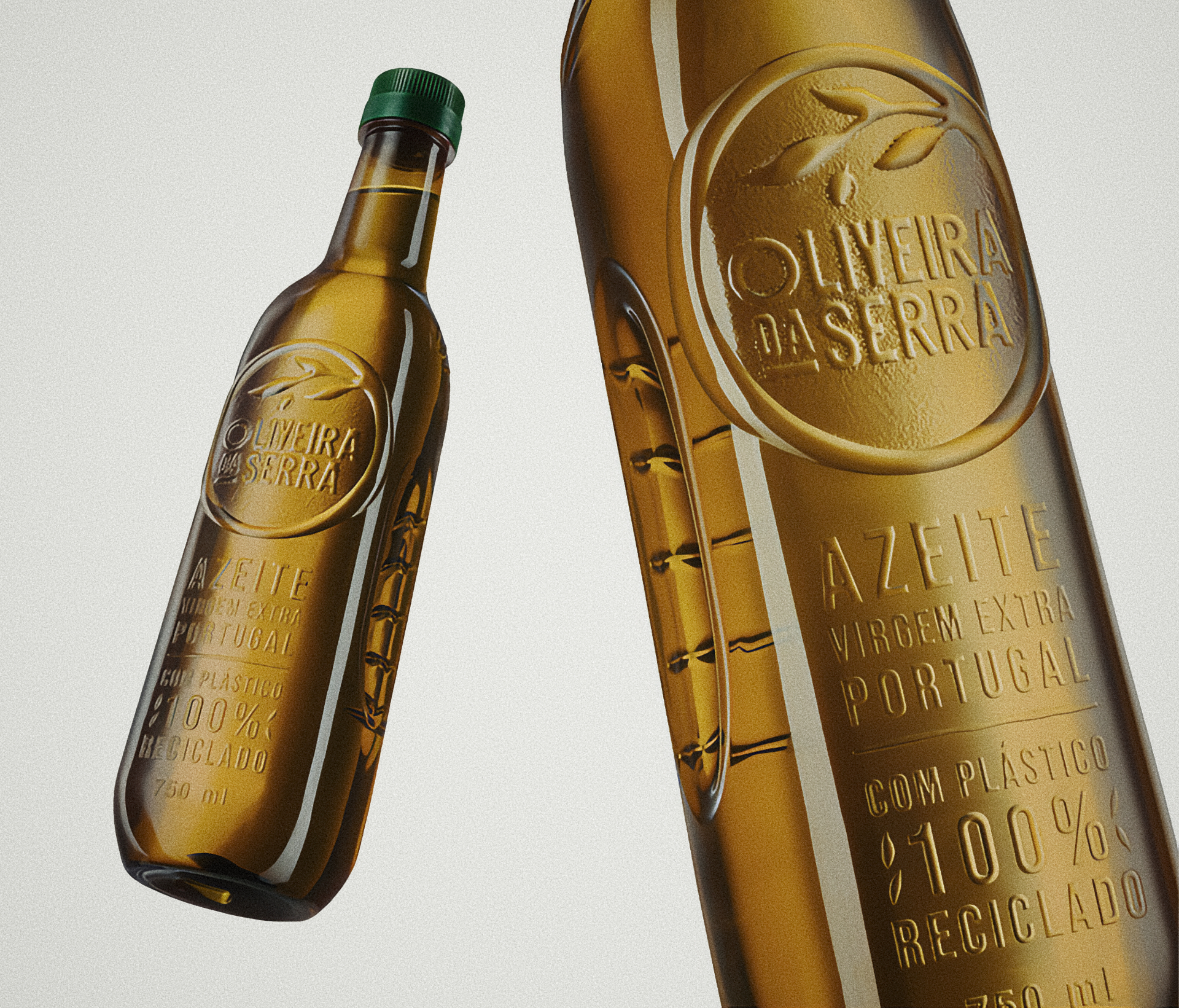 Unlabelled Oliveira da Serra Olive Oil Bottle