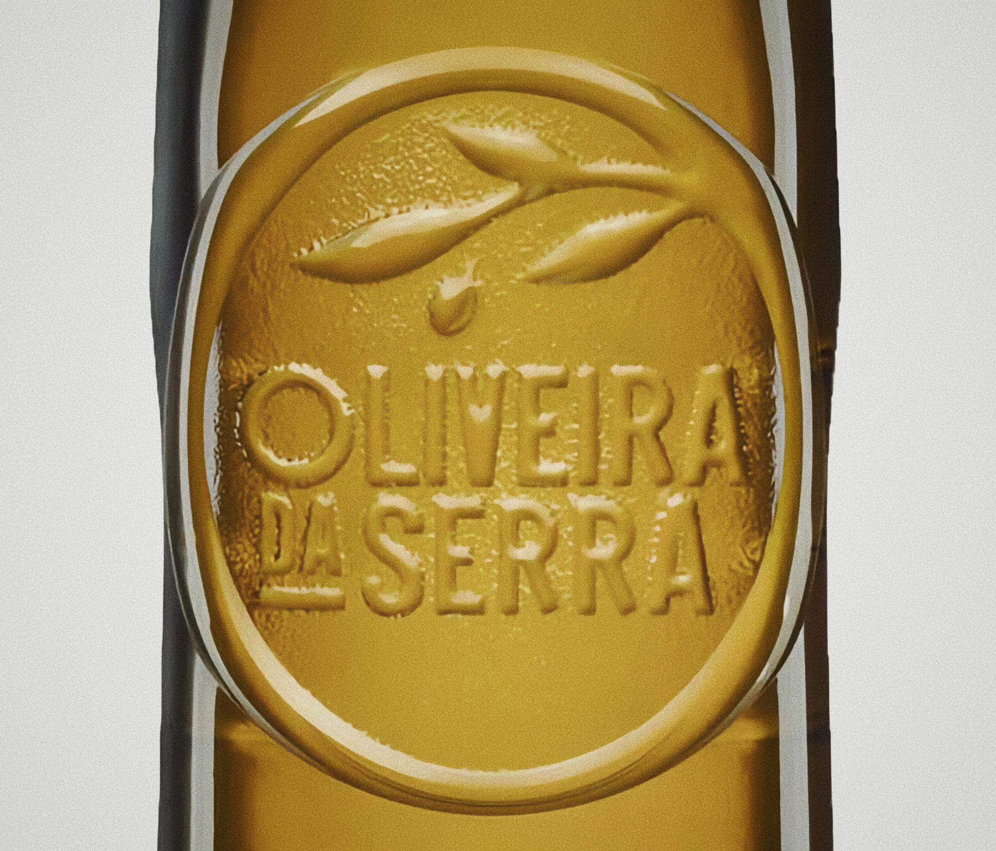 Unlabelled Oliveira da Serra Olive Oil Bottle