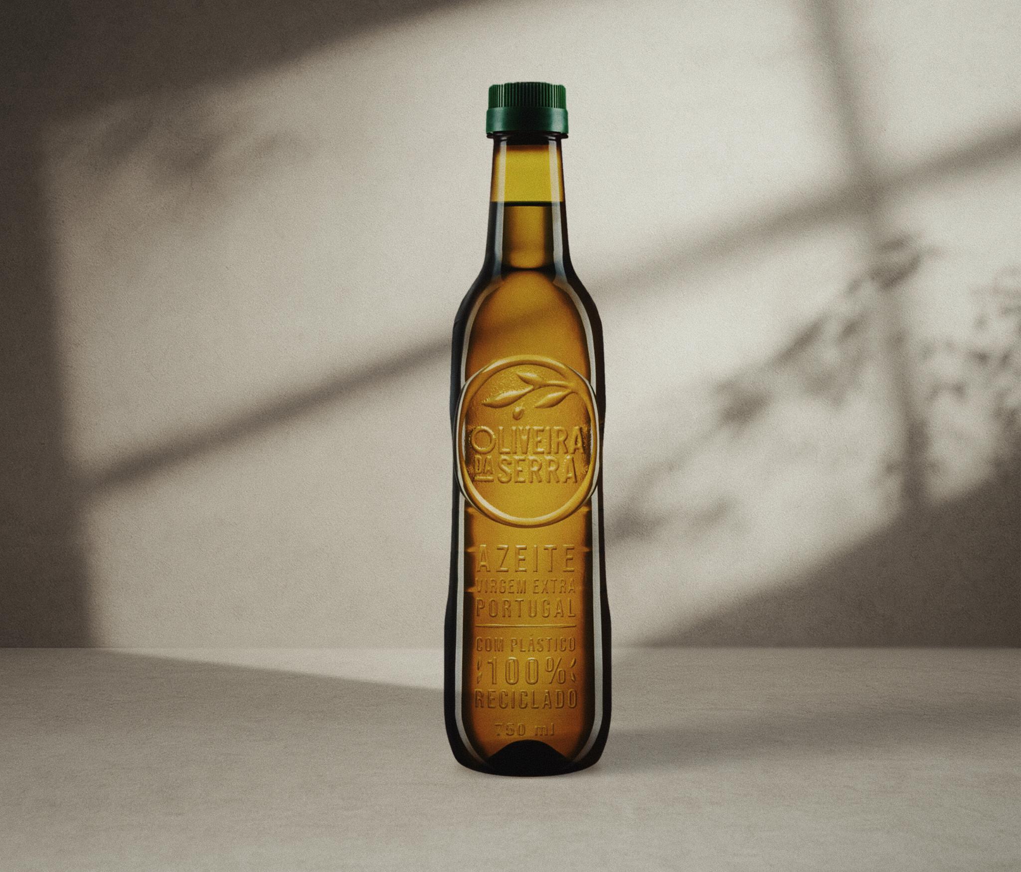 Unlabelled Oliveira da Serra Olive Oil Bottle