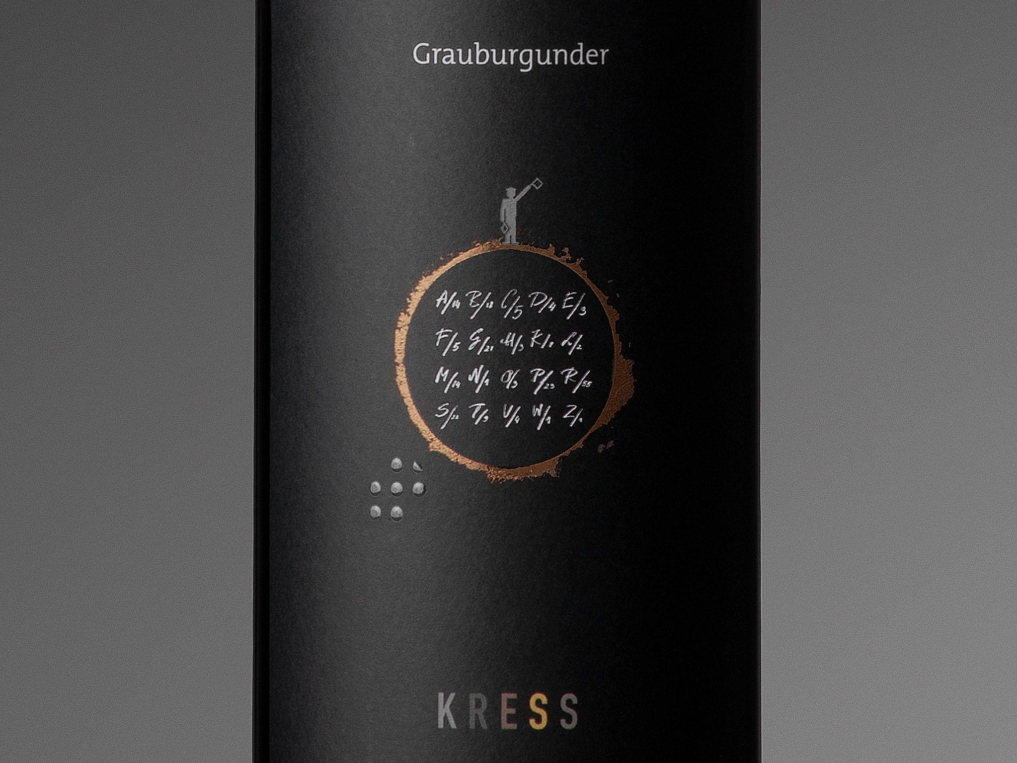 Label Design Grauburgunder Kress