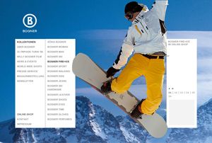 Bogner Online-Auftritt