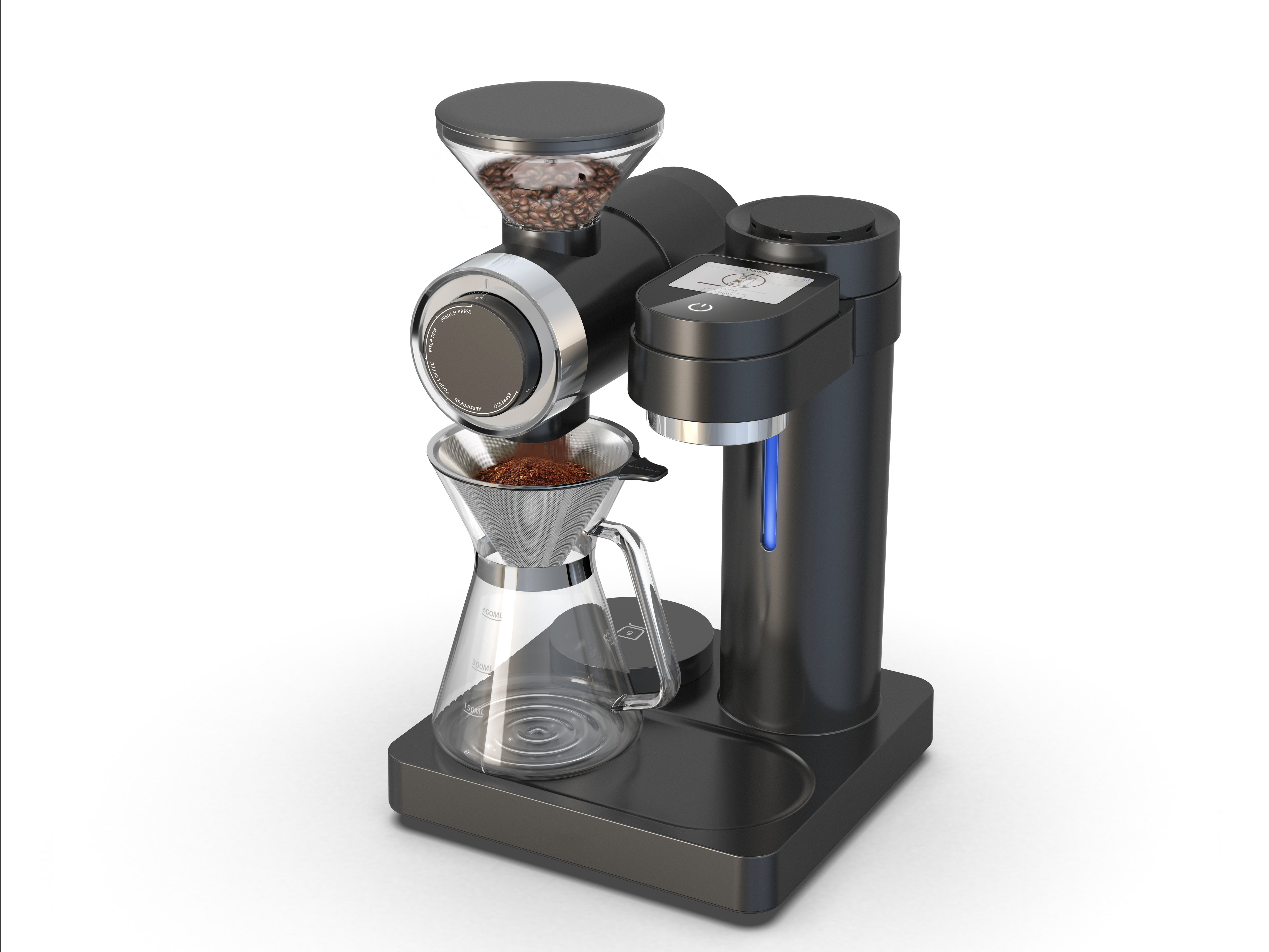 Smart pour-over coffee maker