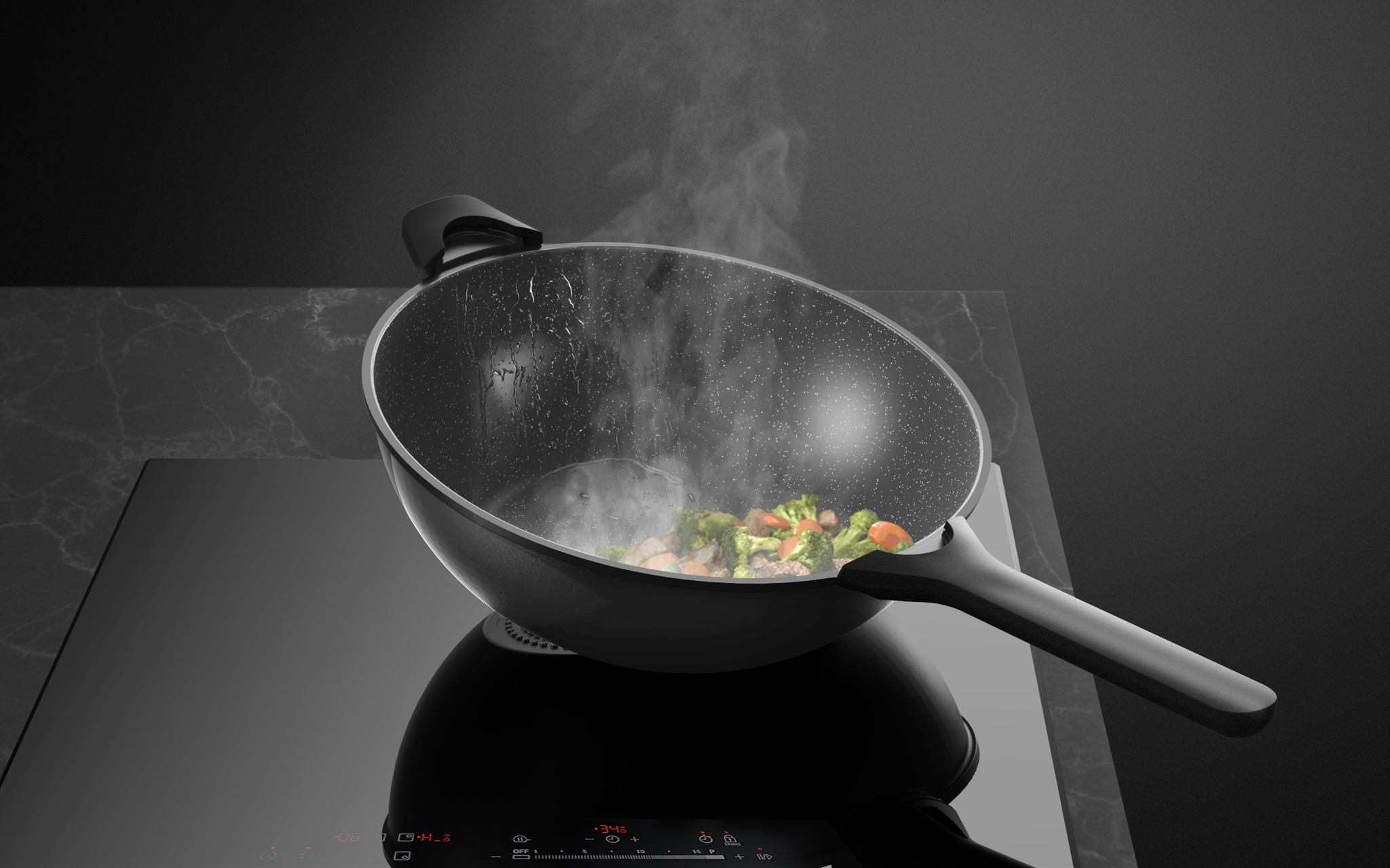 WOQ - The induction wok pan to cook like a chef