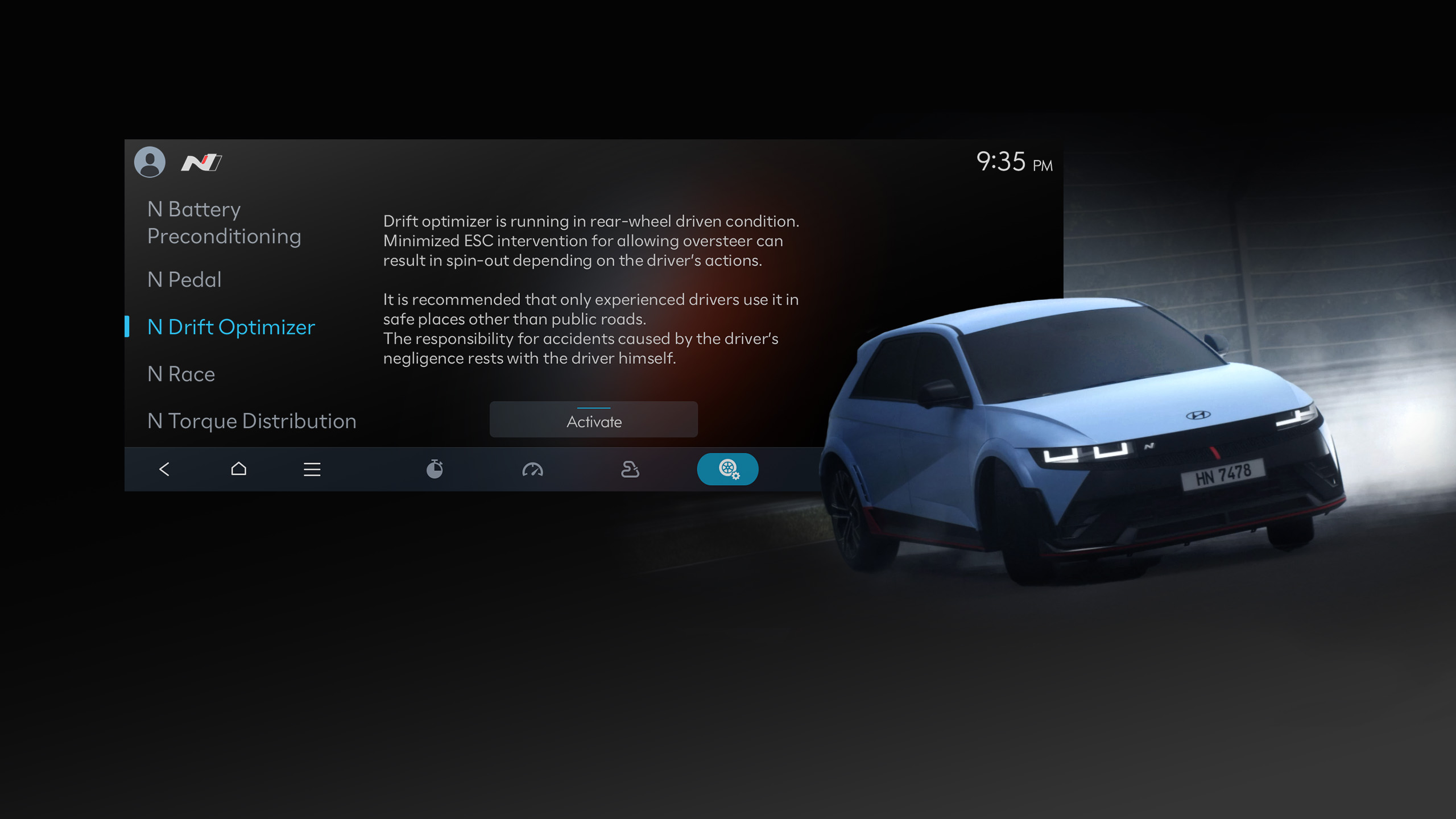 N Mode : Infotainment System for High-Performance