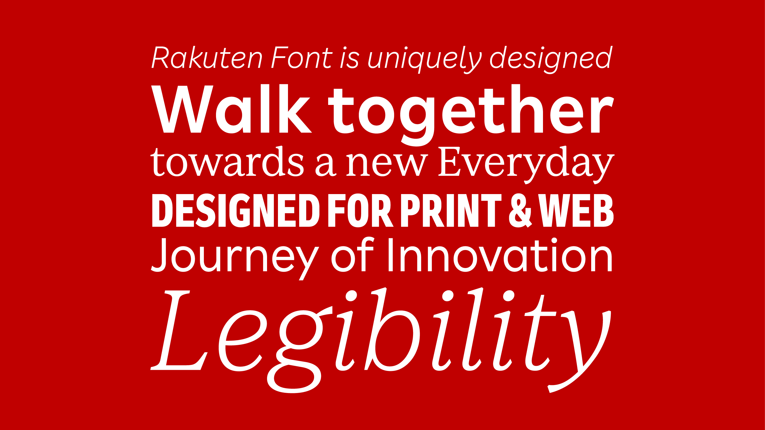 Rakuten Font Family