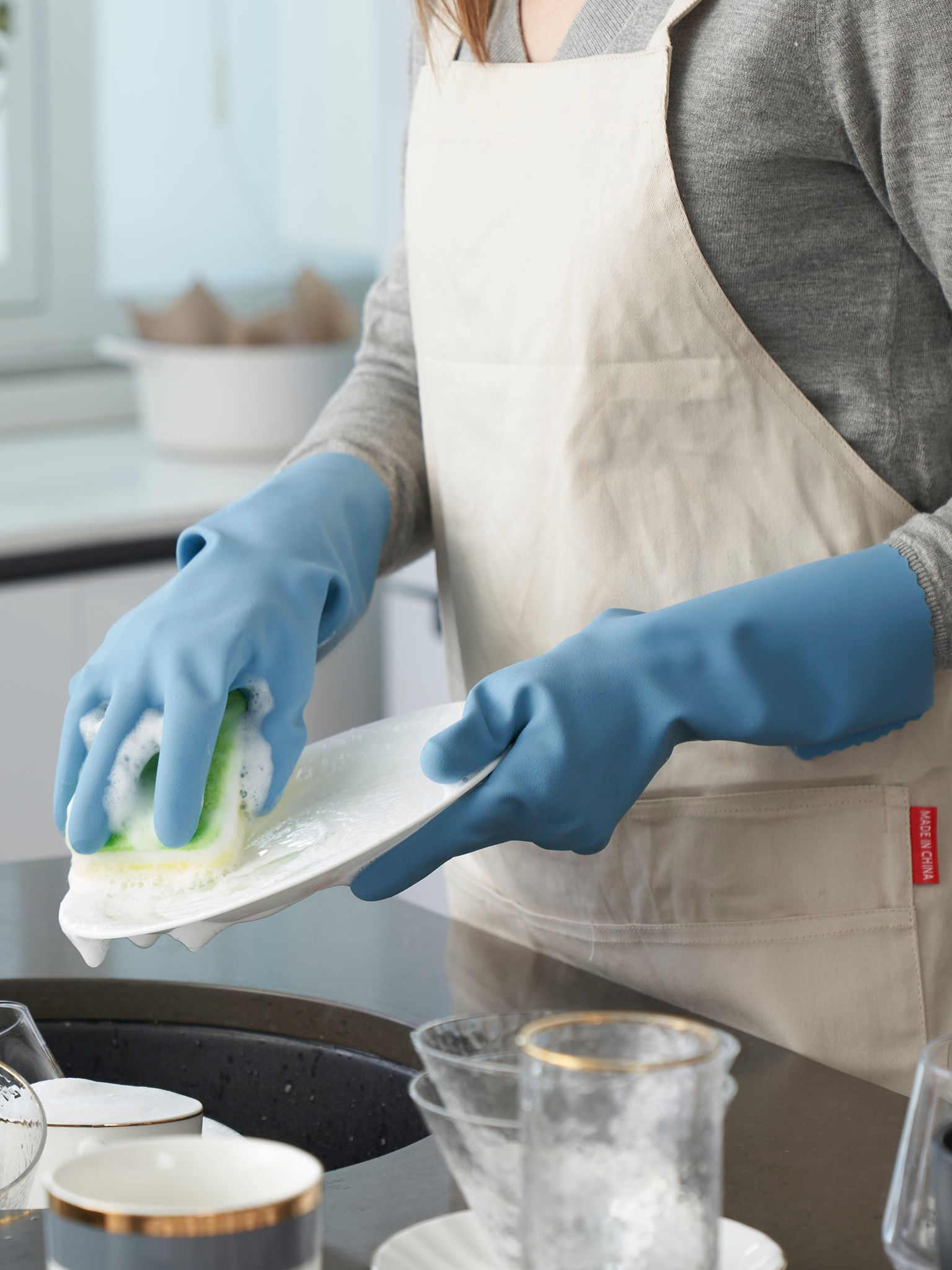 wahoo eco-friendly multi-purpose liquid silicone gloves