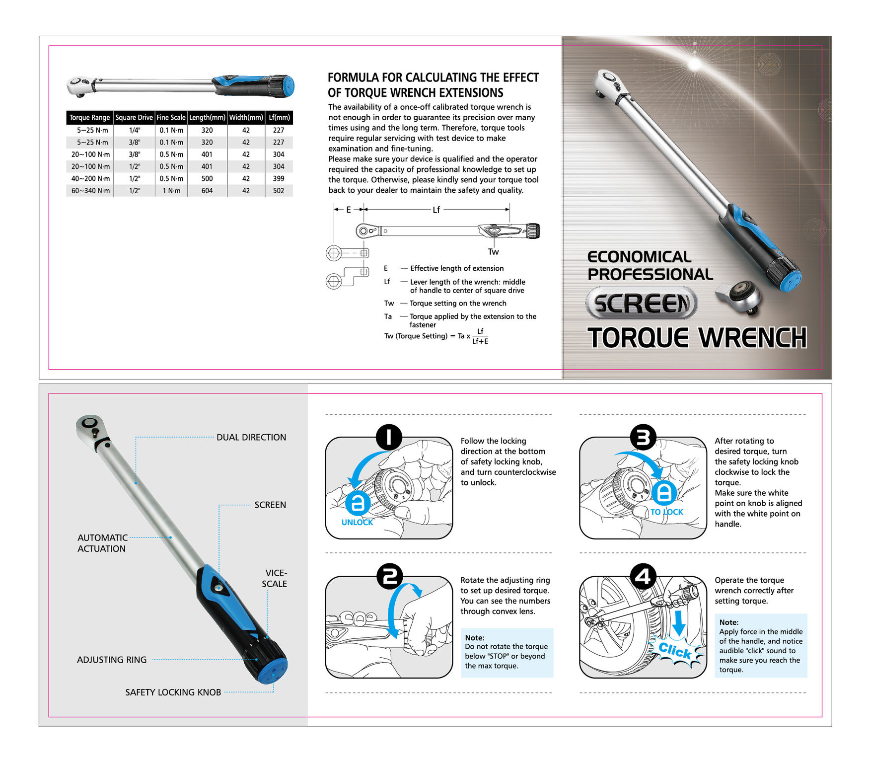 Screen Torque Wrench 2G