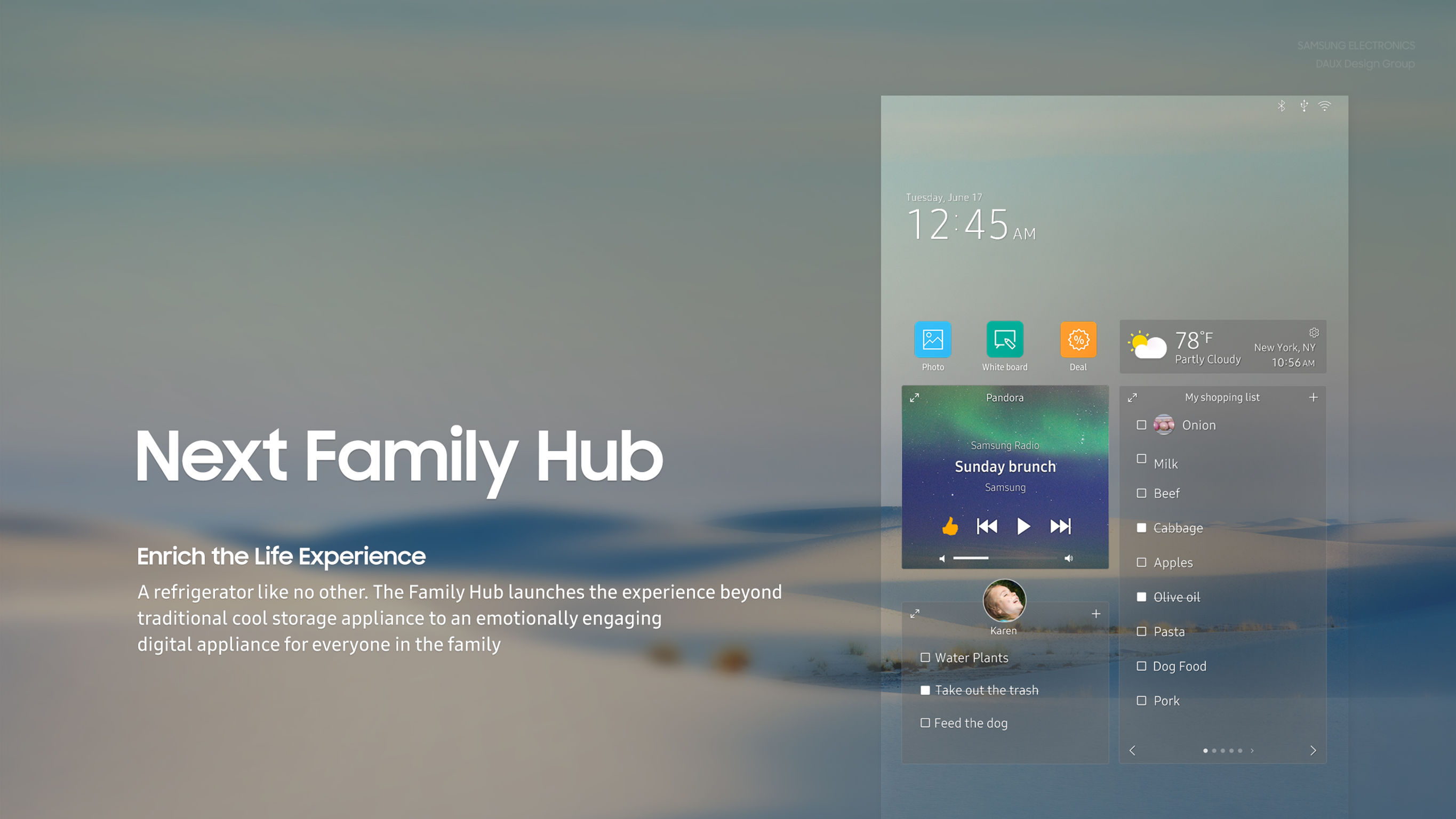 Family Hub 3.0 UX