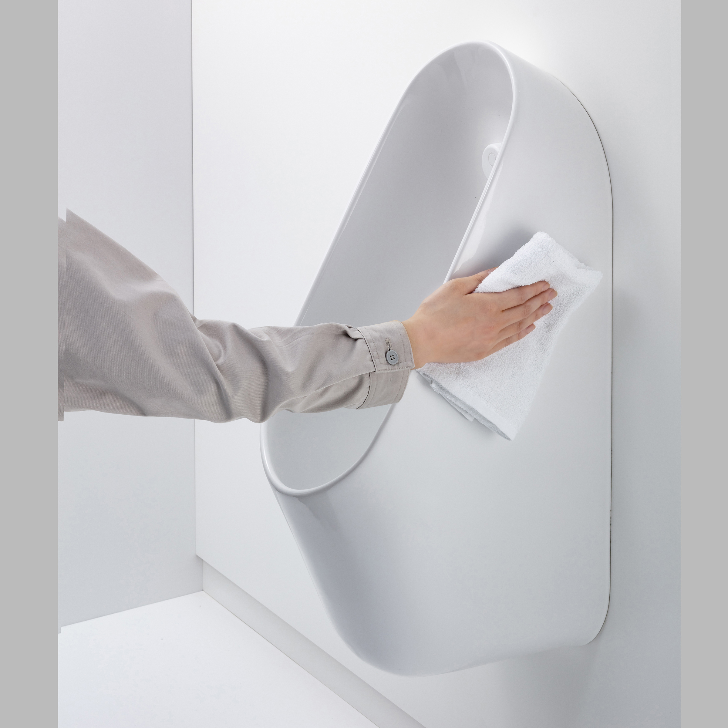 Sensor Integrated Wall Hung Urinal